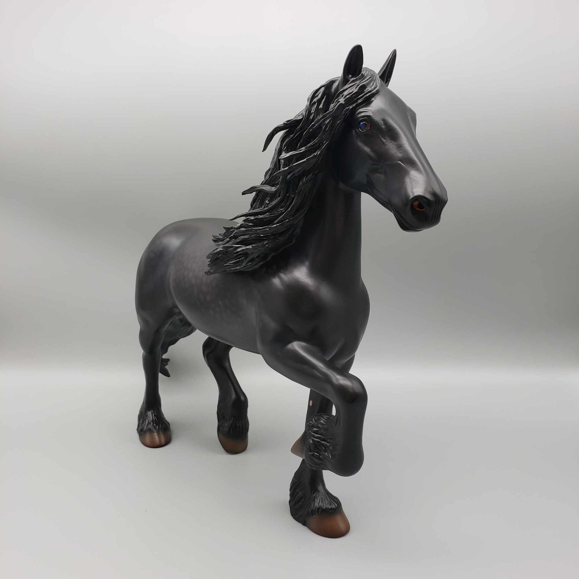 Marauder OOAK Dappled Black Trotting Drafter By Caroline Boydston Best Offer 11/27/23