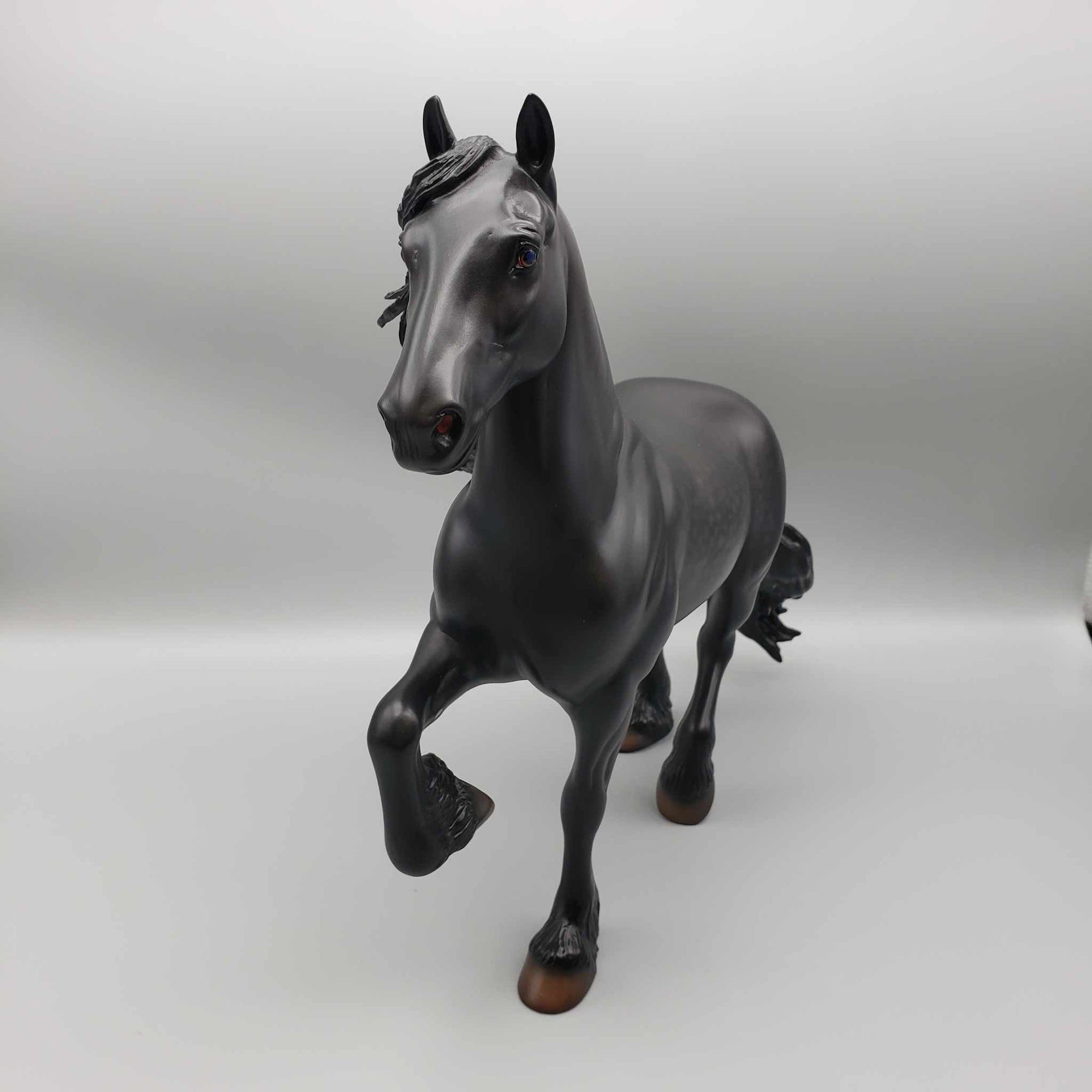 Marauder OOAK Dappled Black Trotting Drafter By Caroline Boydston Best Offer 11/27/23