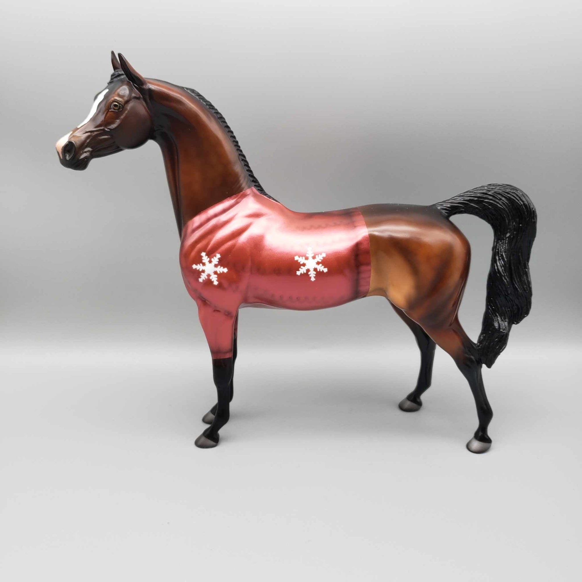 Sweater Weather OOAK Sweater Wearing Bay Arabian By Angela Marleau Holiday Sale HS23