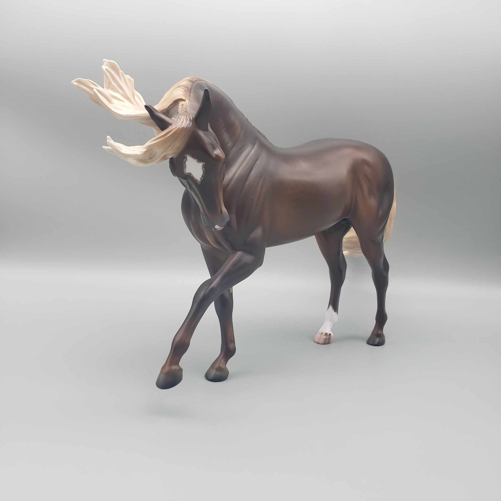 Starman OOAK Dappled Liver Chestnut Extreme Custom Andalusian  By Caroline Boydston Best Offer 11/27/23