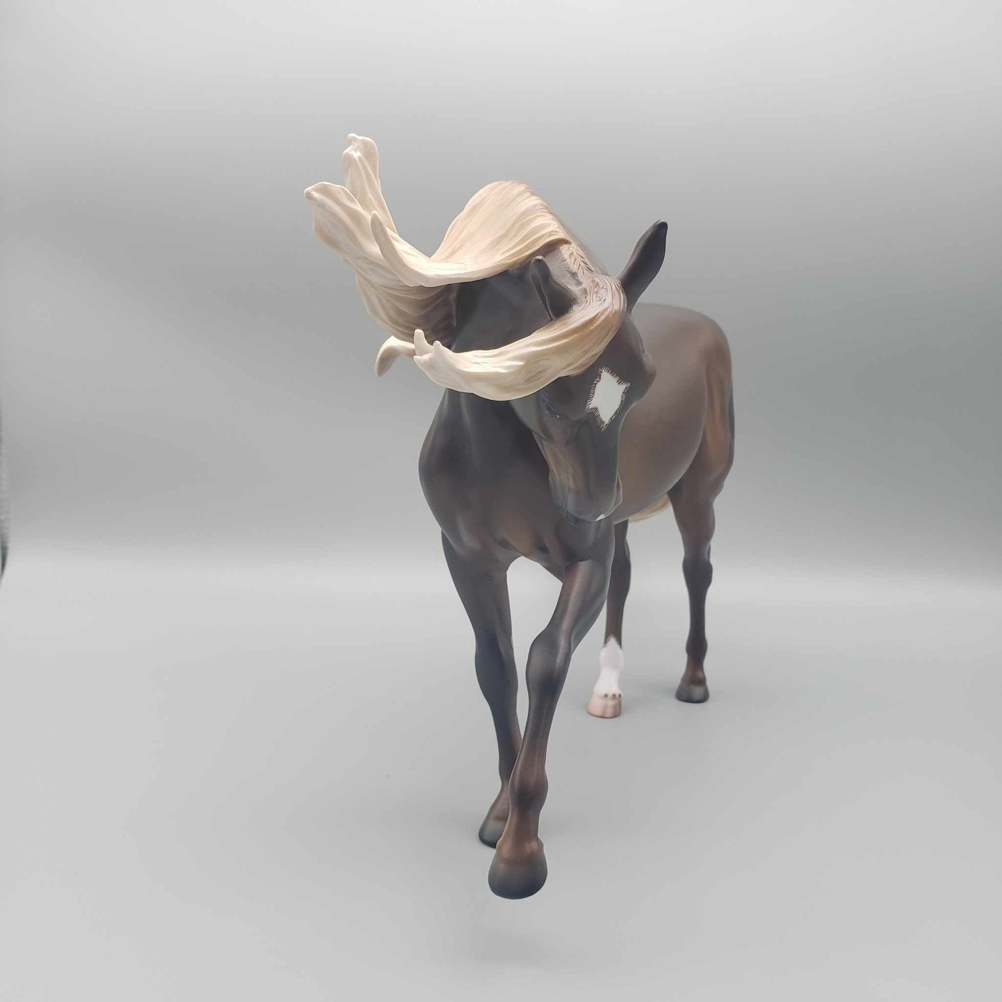 Starman OOAK Dappled Liver Chestnut Extreme Custom Andalusian  By Caroline Boydston Best Offer 11/27/23