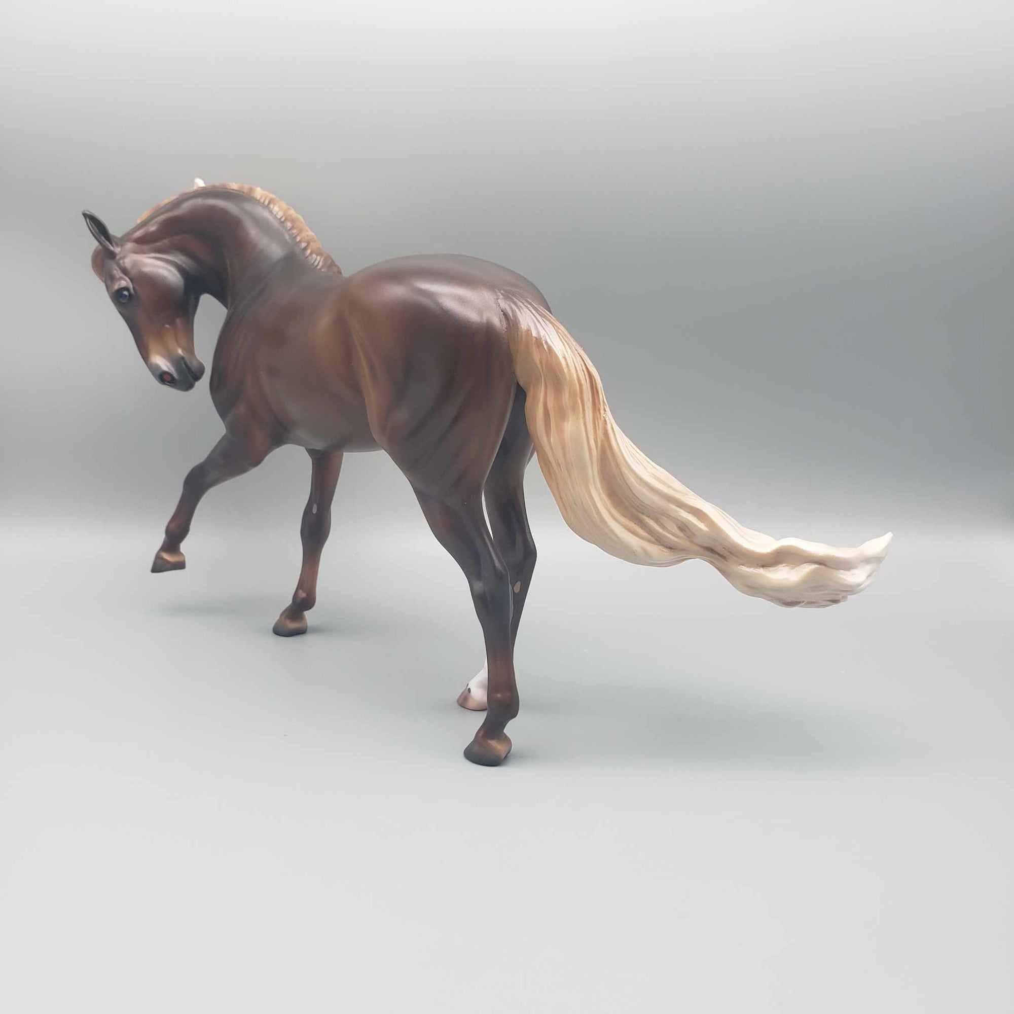 Starman OOAK Dappled Liver Chestnut Extreme Custom Andalusian  By Caroline Boydston Best Offer 11/27/23