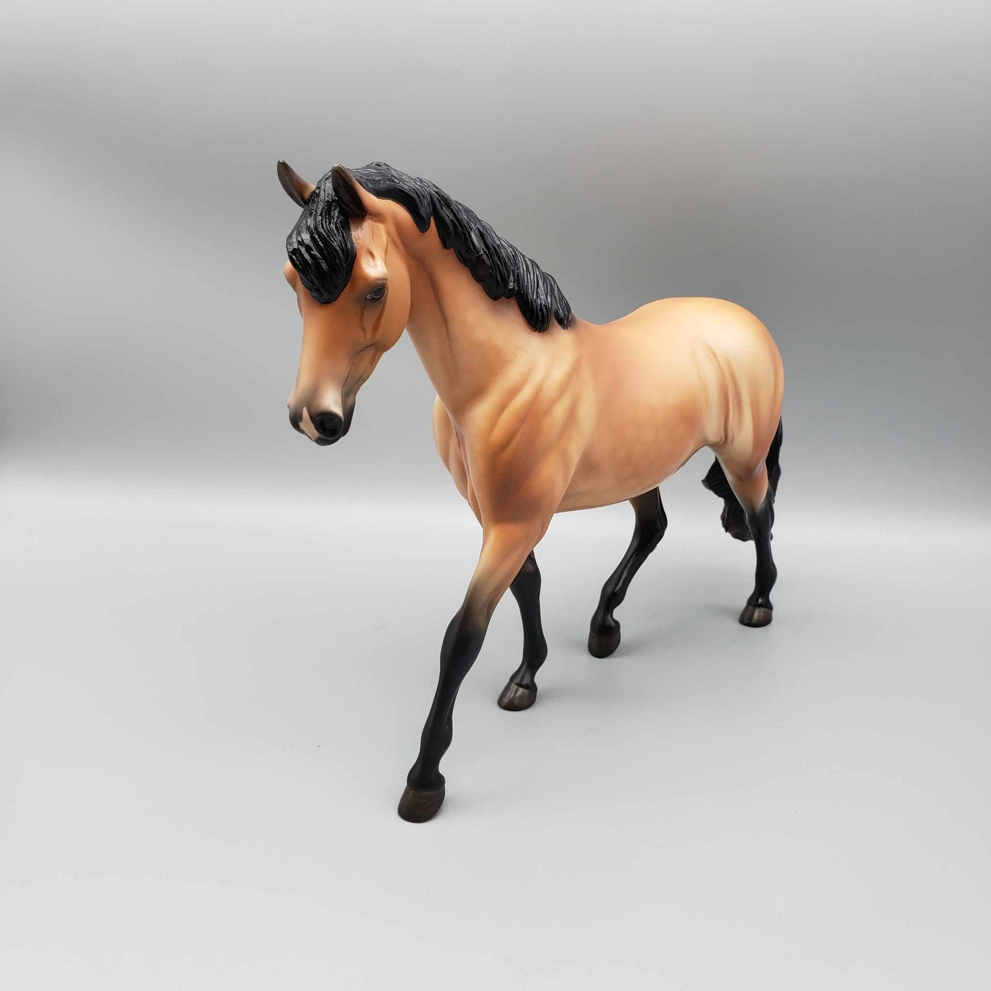 Spice Cake OOAK Dappled Buckskin Pony By Angela Marleau Holiday Sale HS23