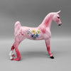 Floral Fantasia OOAK Pink and Bling Glossy Saddlebred Pebble By Dawn Quick Holiday Sale HS23