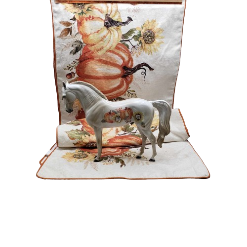 Harvest Harmony OOAK Deco Andalusian By Dawn Quick Sold as Set with Table Runner and Pillow Best Offer 11/27/23