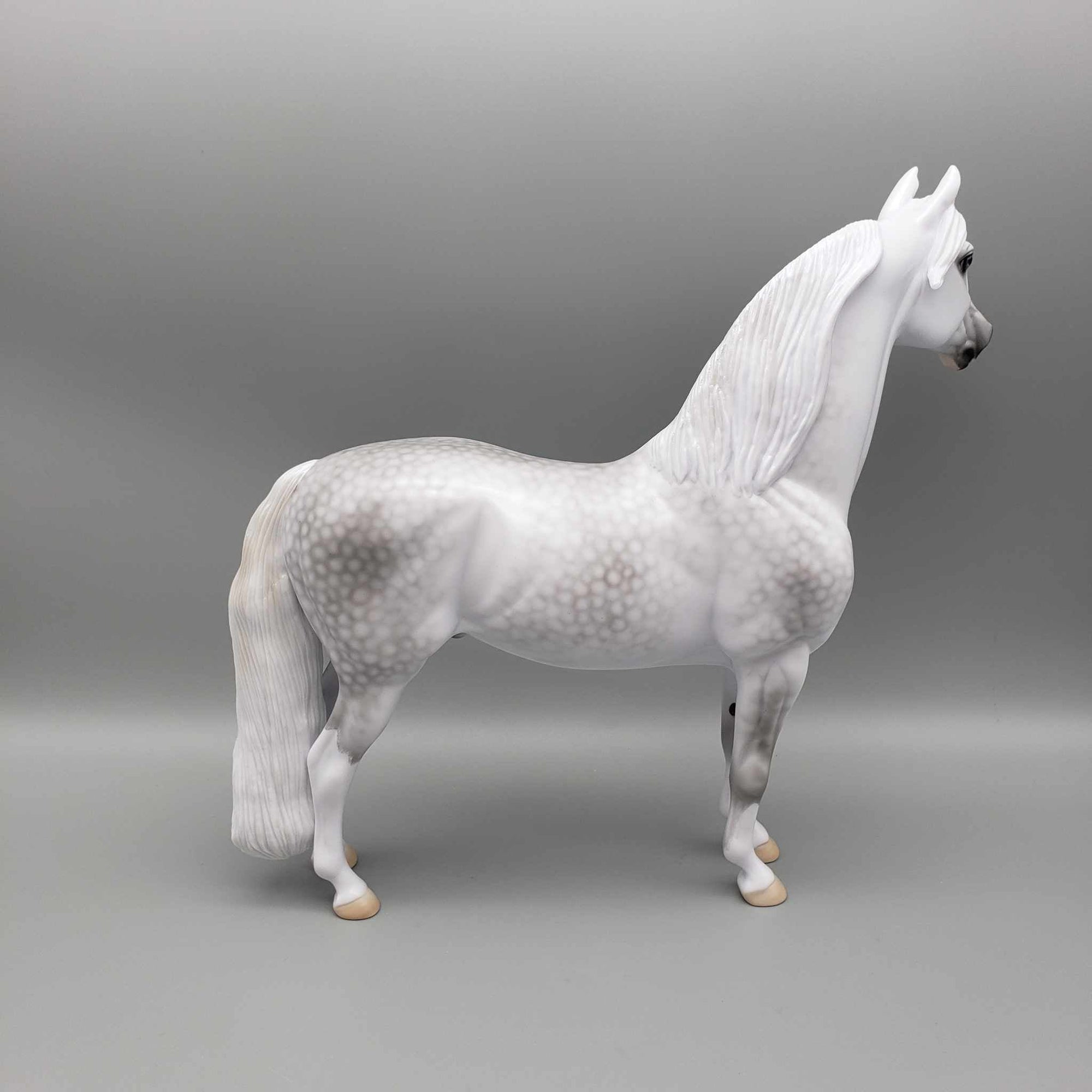 Snow Miser OOAK Dappled Gray Deco Cold Sensitive Morgan By Ellen Robbins Holiday Sale HS23