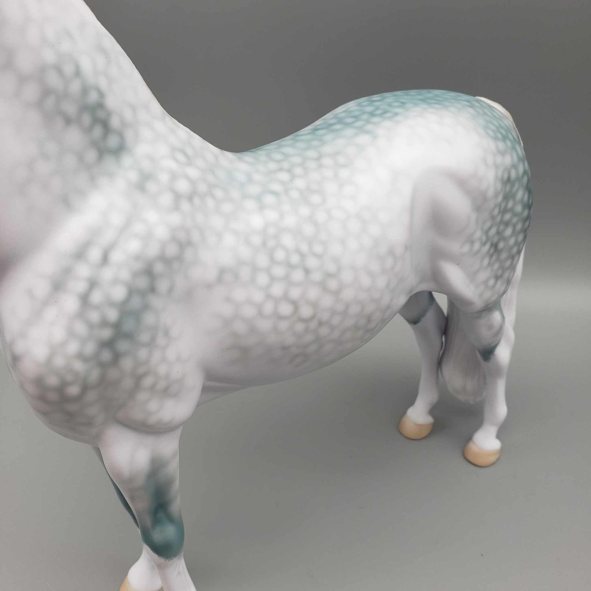 Snow Miser OOAK Dappled Gray Deco Cold Sensitive Morgan By Ellen Robbins Holiday Sale HS23