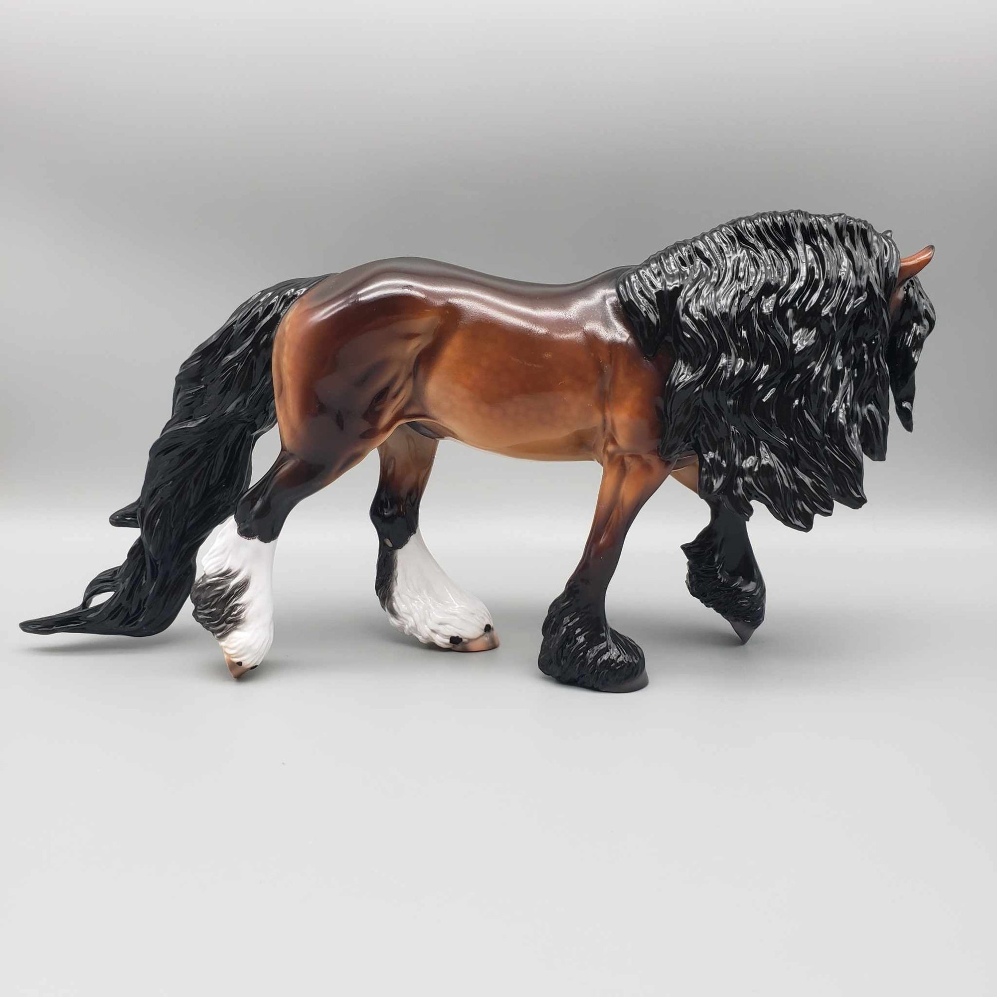 Maddox OOAK Dappled Bay Irish Cob By Caroline Boydston