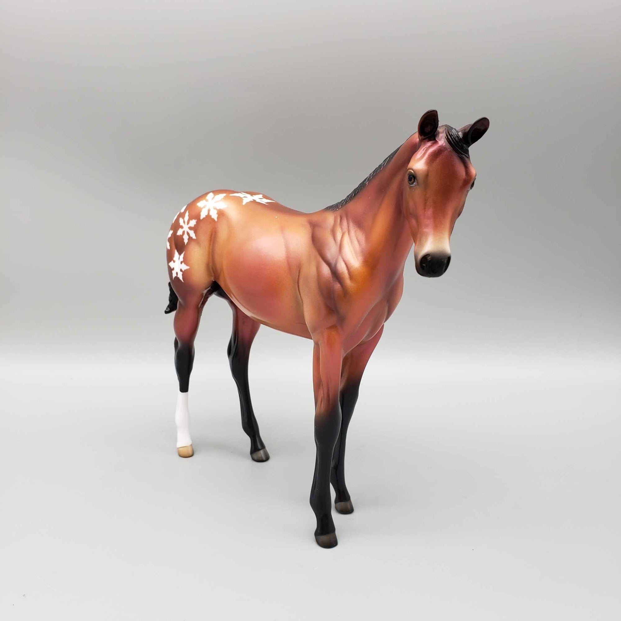 Cinnamon Snow OOAK Bay Deco Snowflake Appaloosa Weanling By  Angela Marleau Holiday Sale HS23