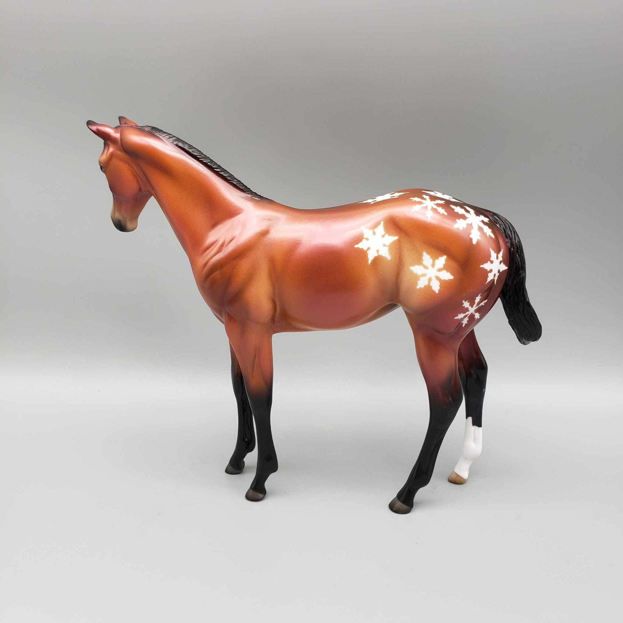 Cinnamon Snow OOAK Bay Deco Snowflake Appaloosa Weanling By  Angela Marleau Holiday Sale HS23
