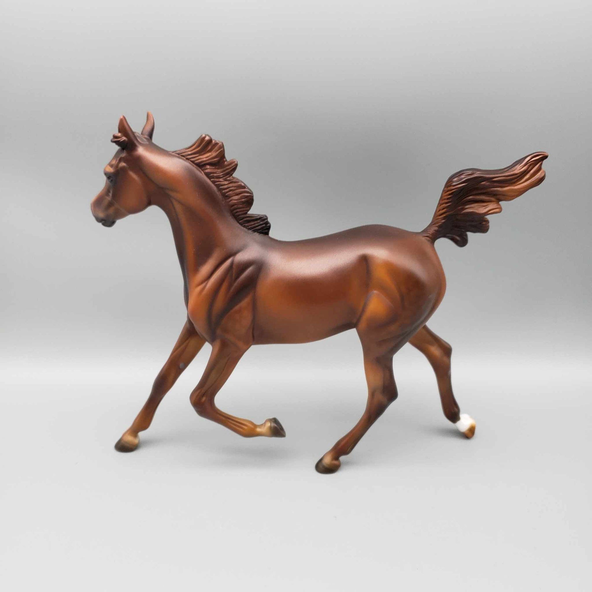 Latke OOAK Copper Chestnut Arab Yearling By Julie Keim Holiday Sale HS23
