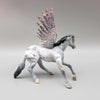 Silver OOAK Deco Gray Winged Appaloosa Cutter Chip By Jess Hamill Holiday Sale HS23