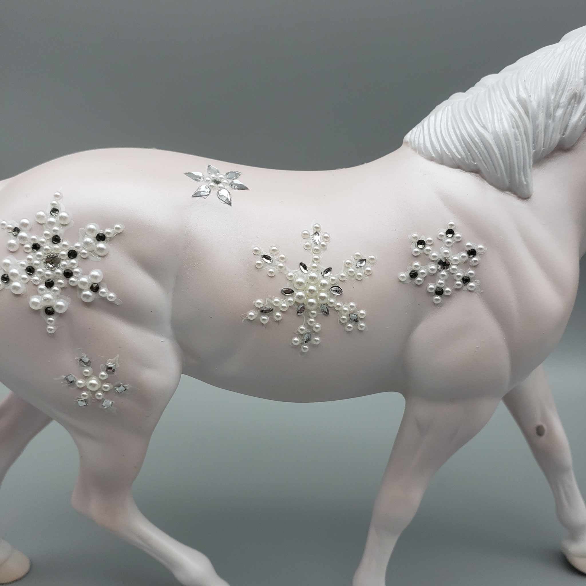 Season Sparkle OOAK Pink Bling Pony And Pillow Set By Jess Hamill Facebook Auction Holiday Sale HS23