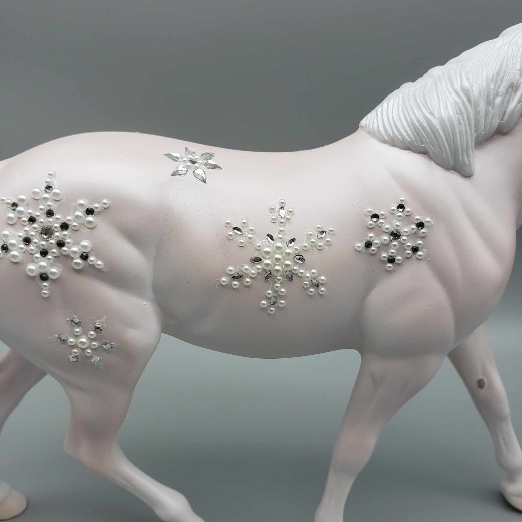 Season Sparkle OOAK Pink Bling Pony And Pillow Set By Jess Hamill Facebook Auction Holiday Sale HS23