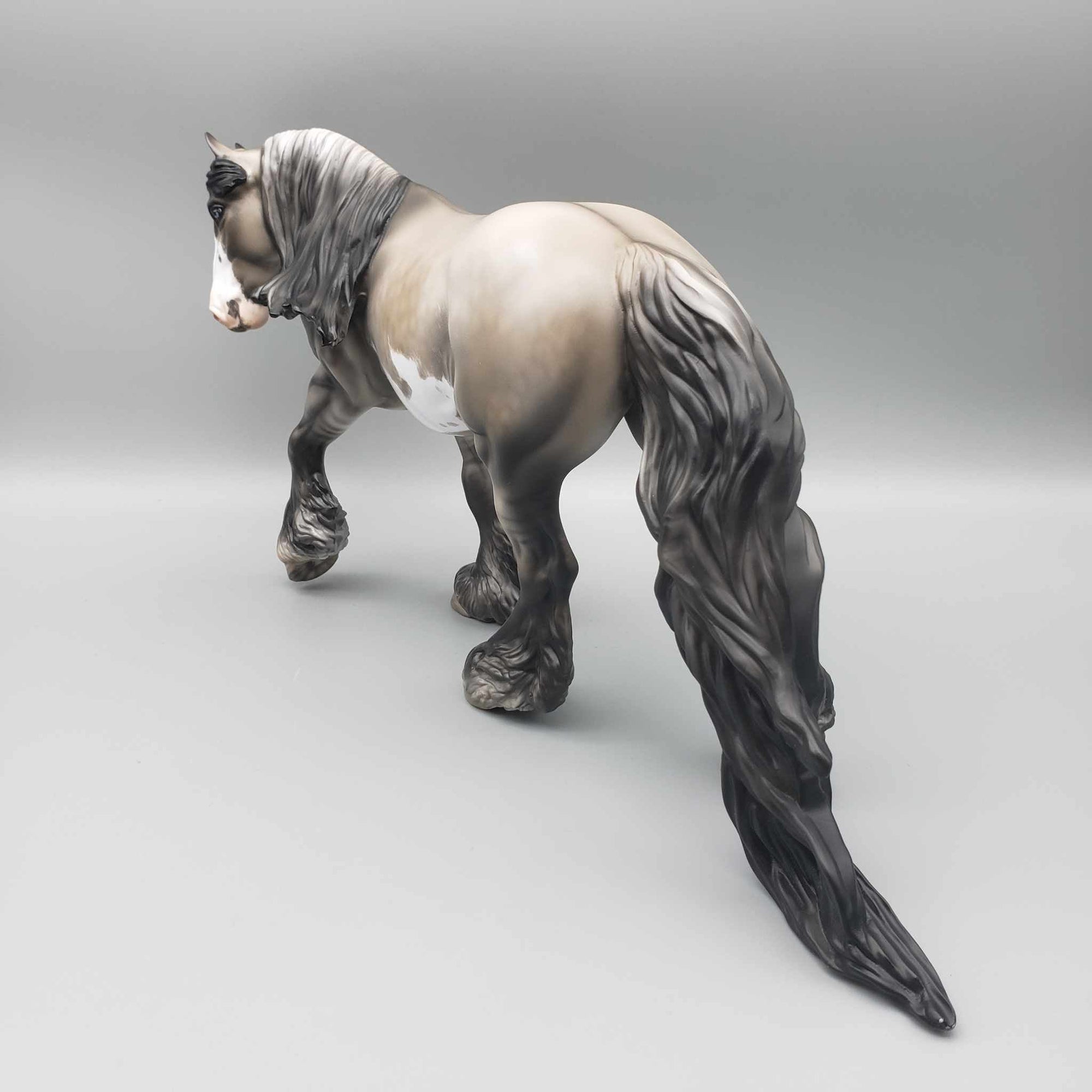 Spirit of Christmas OOAK Customized Dappled Grulla Overo Irish Cob By Julie Keim Holiday Sale HS23
