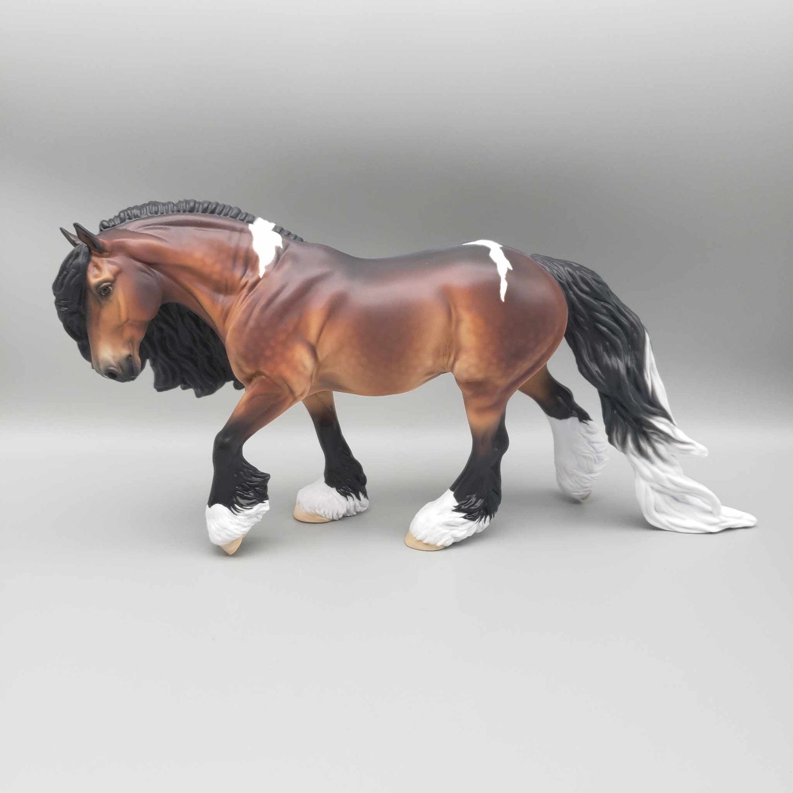 Blazing Bright OOAK Dappled Bay Minimal Tobiano Cob By Ellen Robbins Holiday Sale HS23