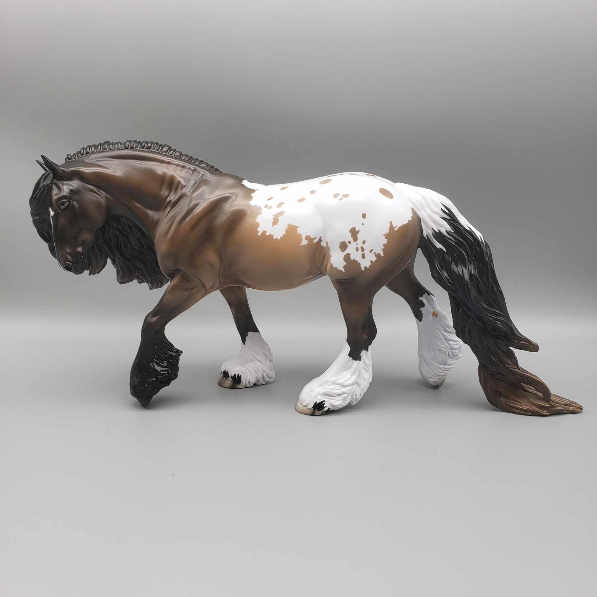 Teddy Bear OOAK Sooty Buckskin Appaloosa Irish Cobb By Jess Hamill Holiday Sale HS23