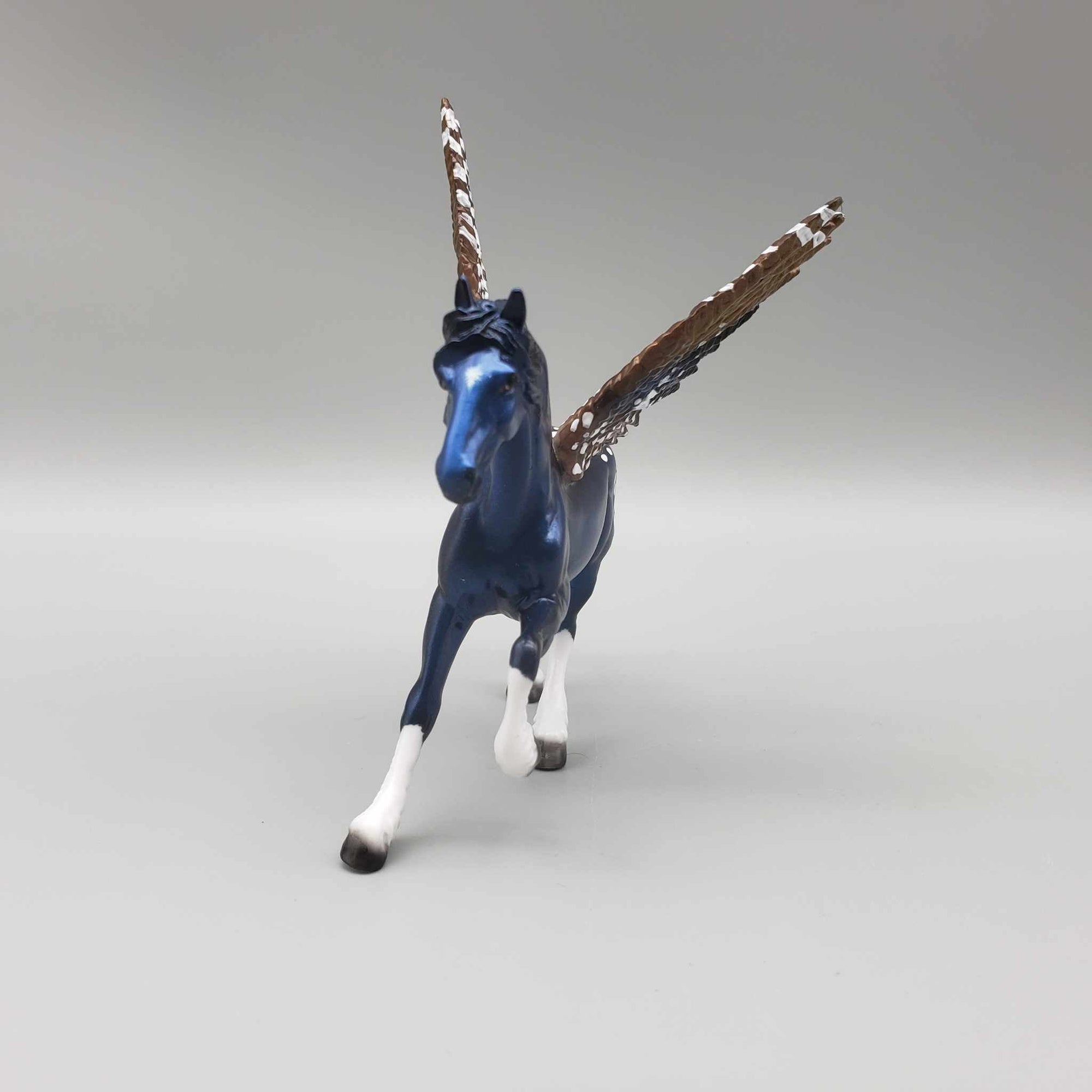 Ornament OOAK Deco Blue Appoaloosa Inspired By Peacock Winged Friesian Chip By Ellen Robbins Holiday Sale HS23 FACEBOOK AUCTION