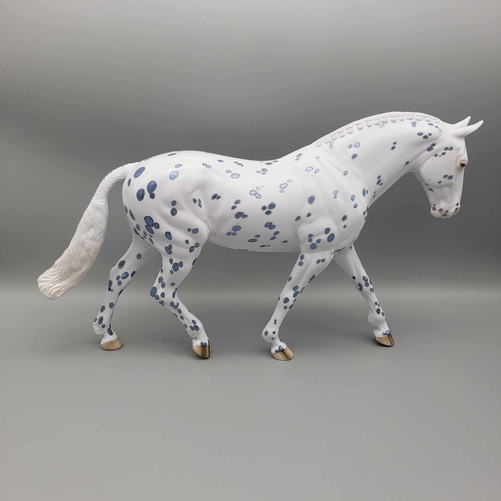 Pretty Paper OOAK Blue Leopard Appaloosa By Ellen Robbins Holiday Sale HS23