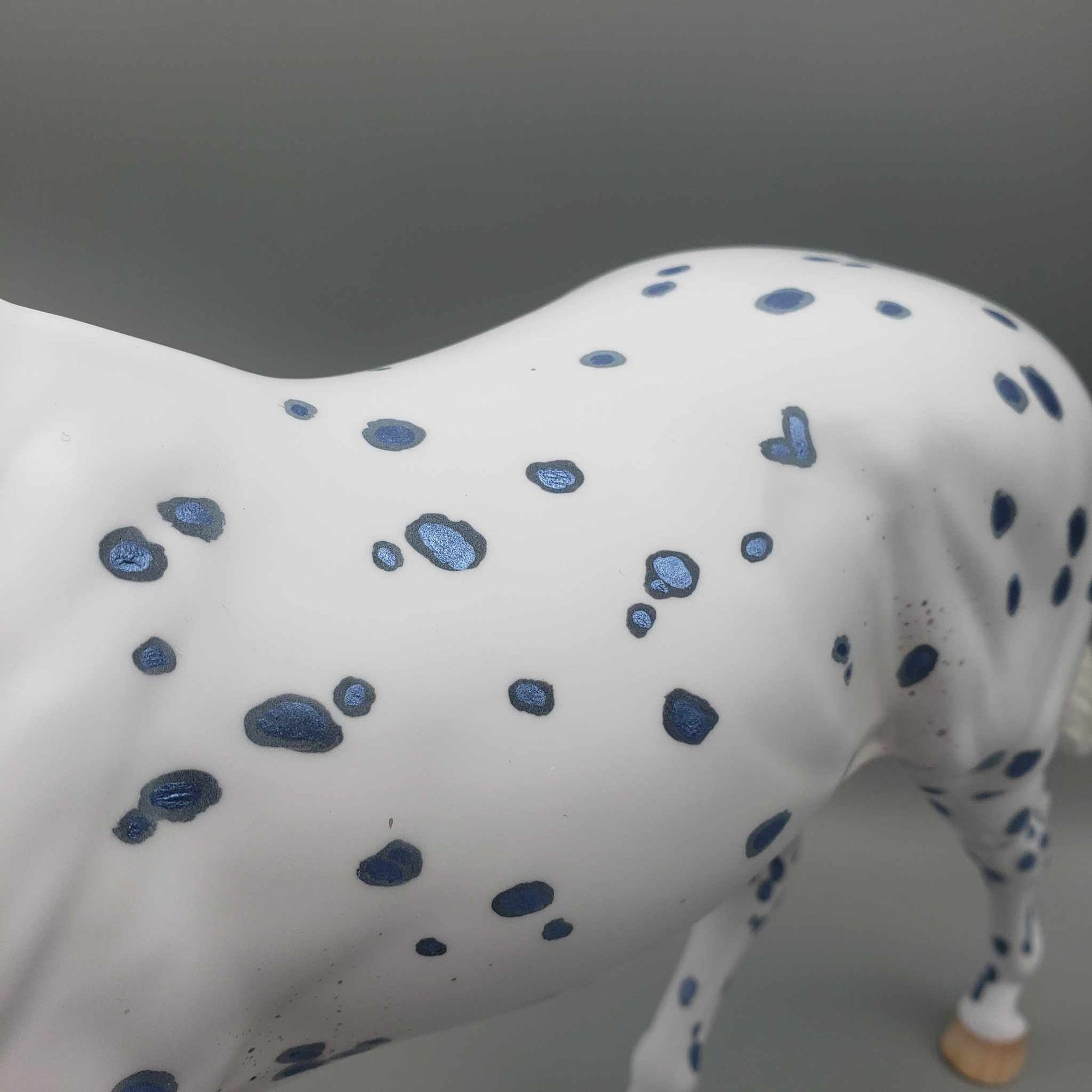 Pretty Paper OOAK Blue Leopard Appaloosa By Ellen Robbins Holiday Sale HS23