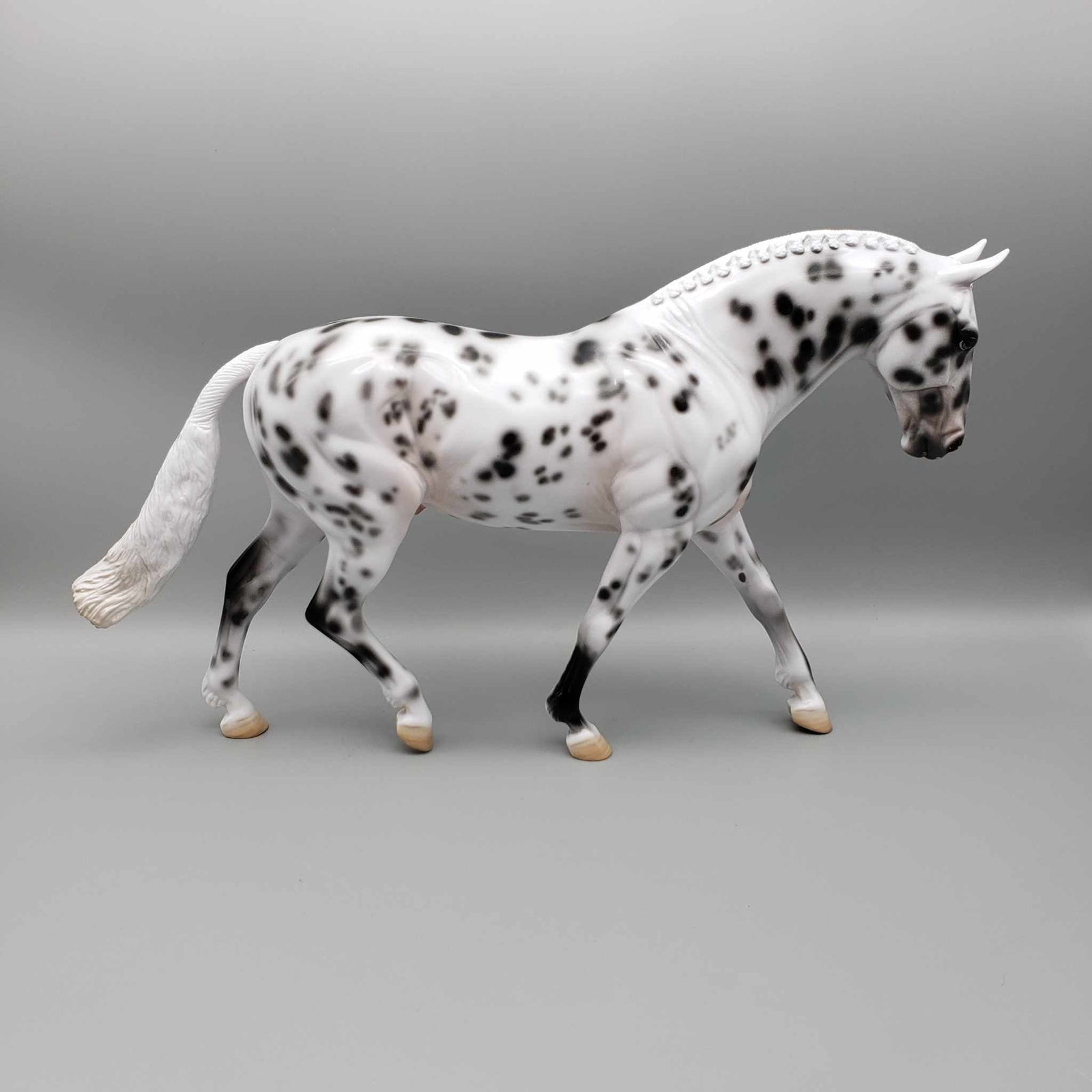 Snow Shadow OOAK Leopard Appaloosa Irish Draft By Angela Marleau Holiday Sale HS23