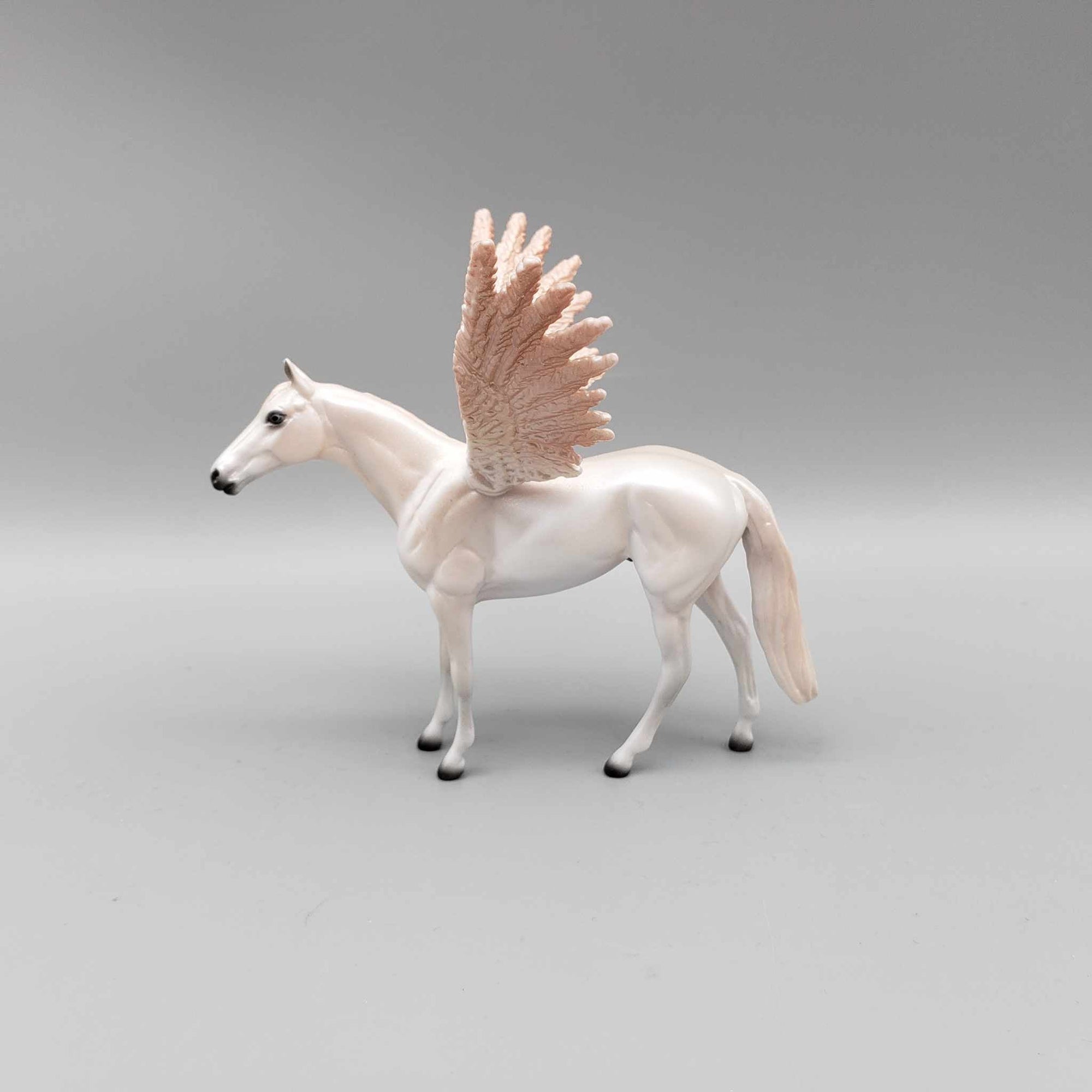 Joyous OOAK Deco  Champagne Angel Winged Thoroughbred Chip By Carrie Keller Holiday Sale HS23