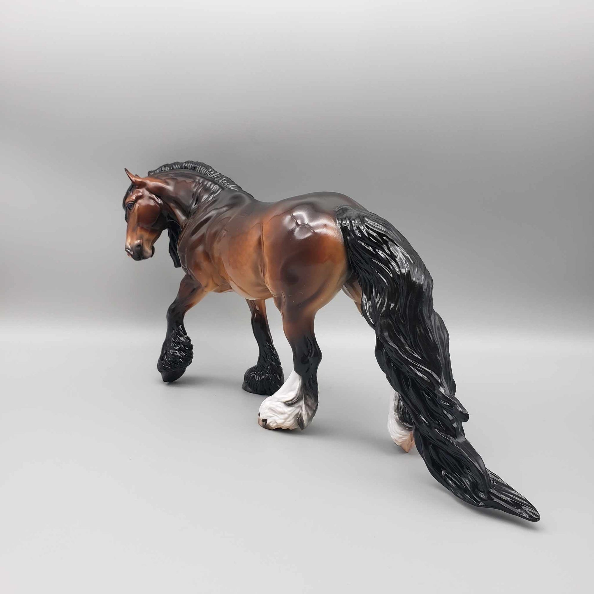 Maddox OOAK Dappled Bay Irish Cob By Caroline Boydston