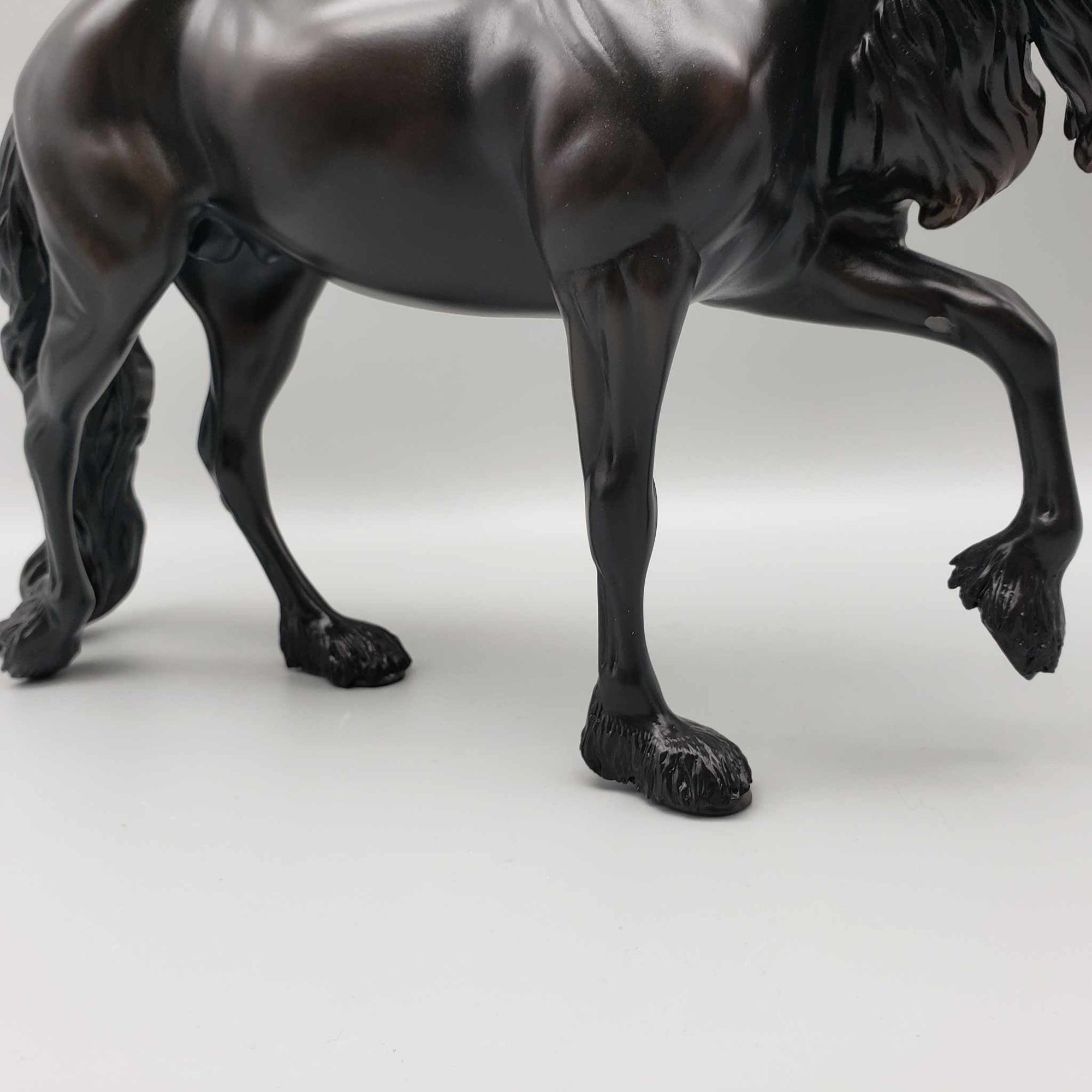 Winter Warlock OOAK Lightly Dappled Black Friesian Thoroughbred By Ellen Robbins Holiday Best Offers 12/11/23