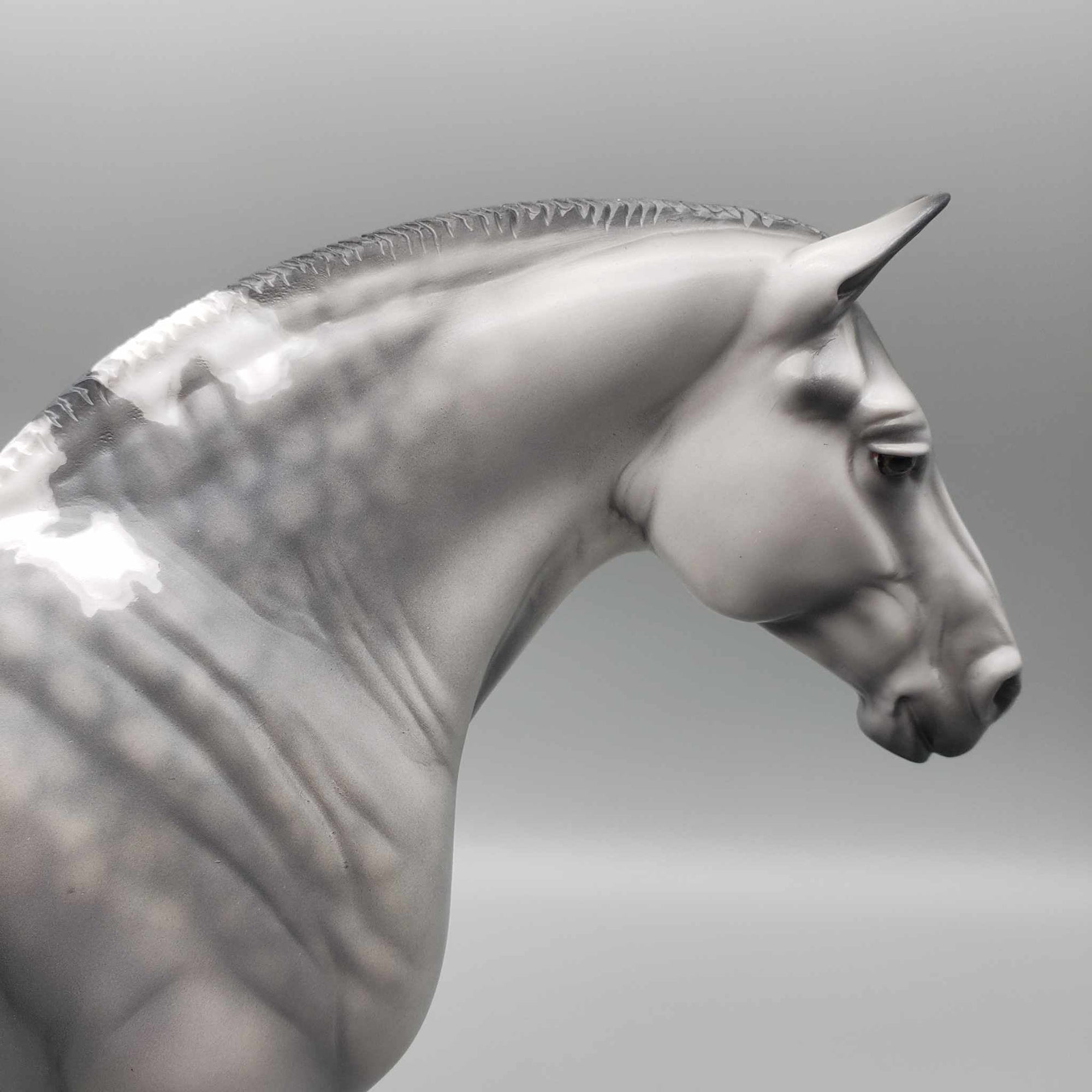 Suger Plum OOAK  Dapple Gray Draft W/ Snip &amp; Leg Markings By Jess Hamill Holiday Sale HS23