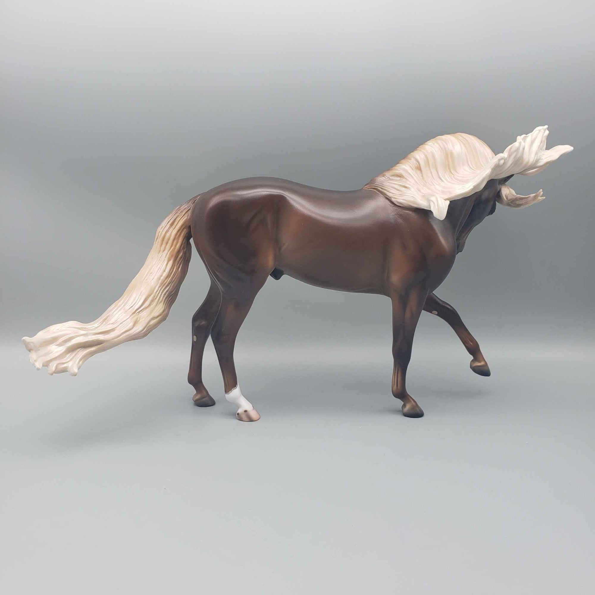 Starman OOAK Dappled Liver Chestnut Extreme Custom Andalusian  By Caroline Boydston Best Offer 11/27/23