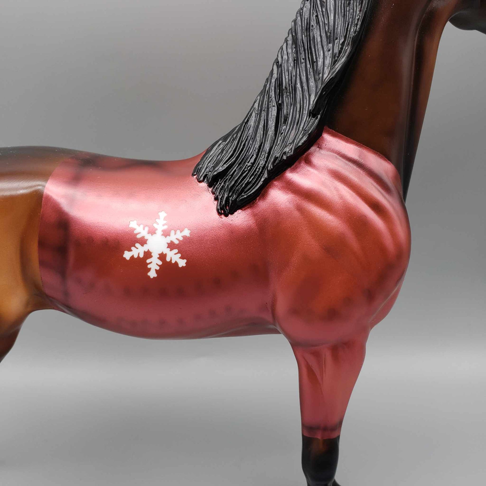 Sweater Weather OOAK Sweater Wearing Bay Arabian By Angela Marleau Holiday Sale HS23