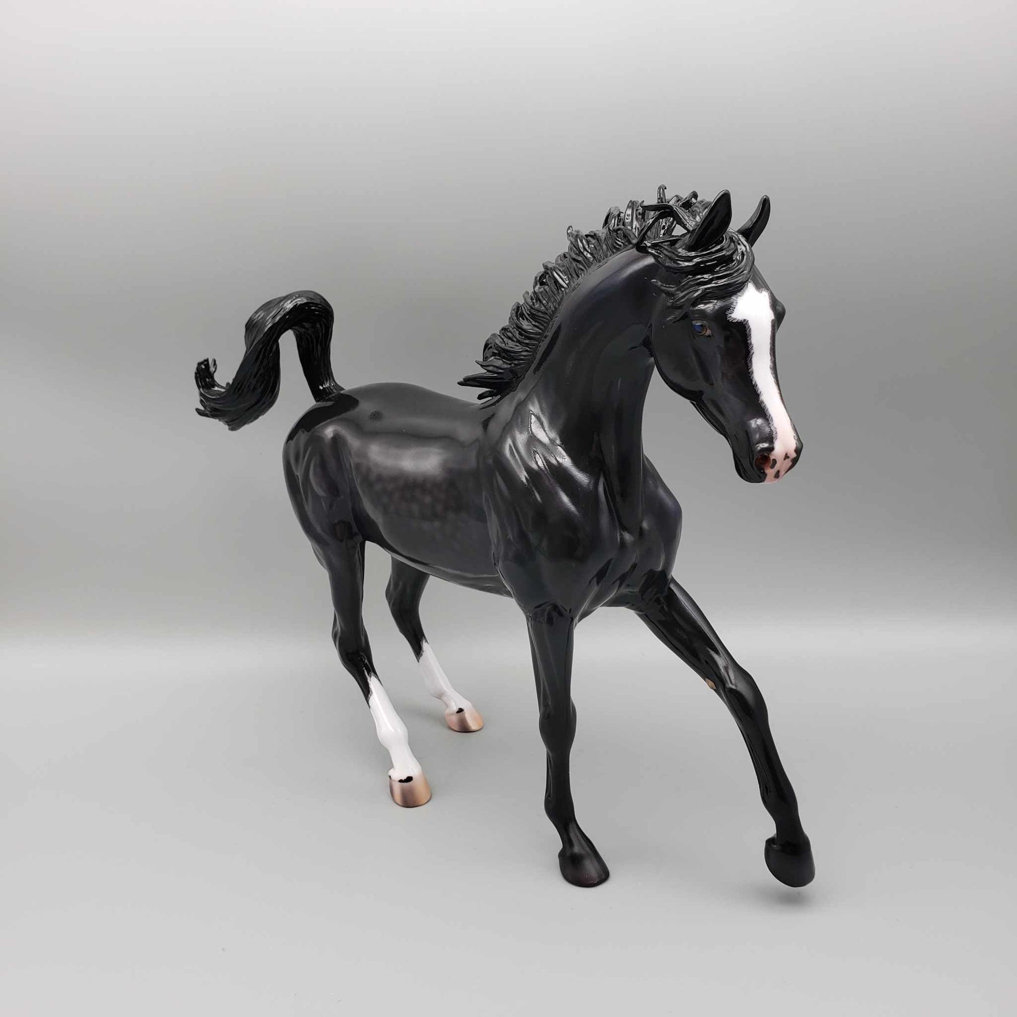 Wildcat OOAK Dappled Black Arab Mare By Caroline Boydston Best Offer 12/18/23