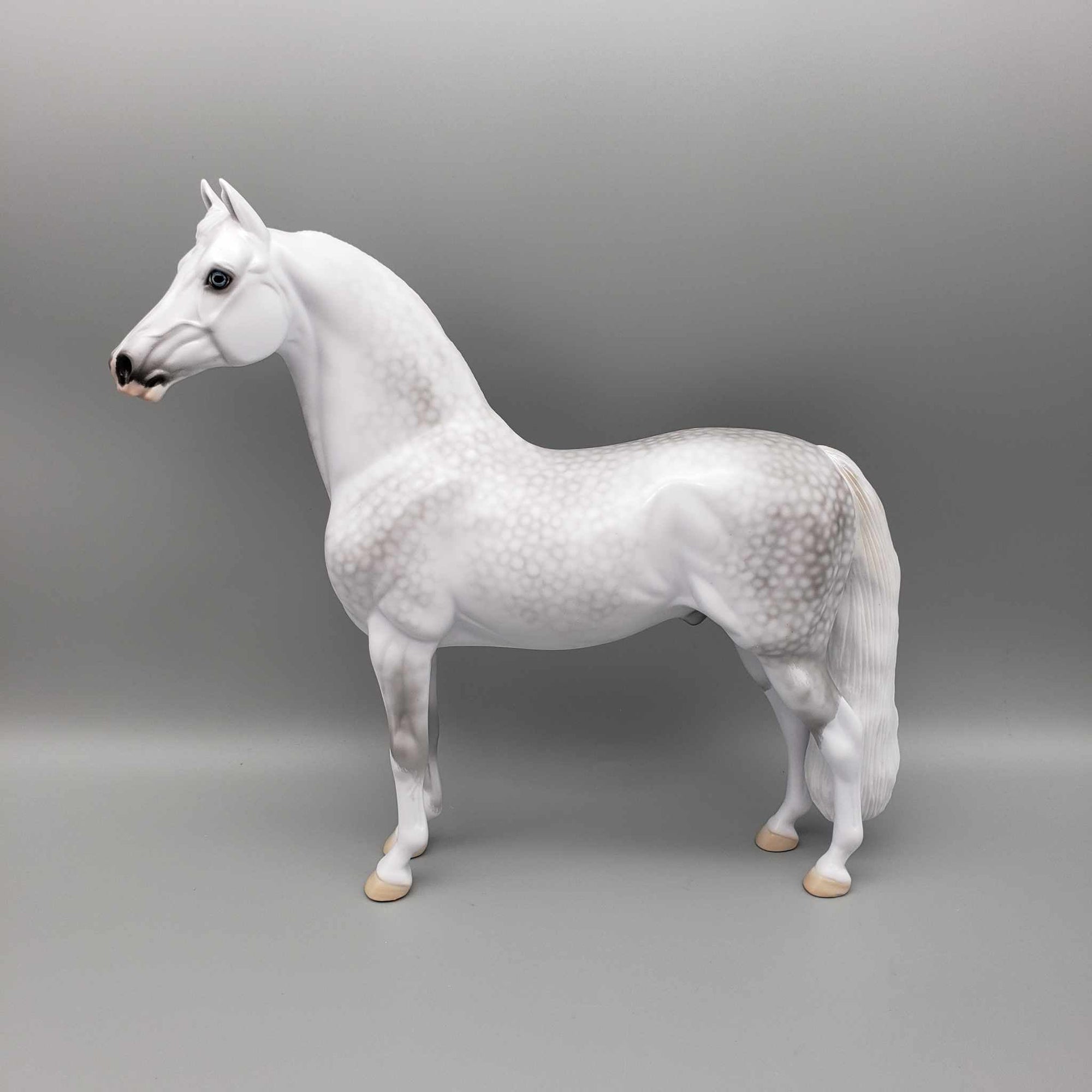 Snow Miser OOAK Dappled Gray Deco Cold Sensitive Morgan By Ellen Robbins Holiday Sale HS23