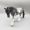 Glad Tidings OOAK Blue Roan Overo Irish Cobb By Angela Marleau Holiday Sale HS23