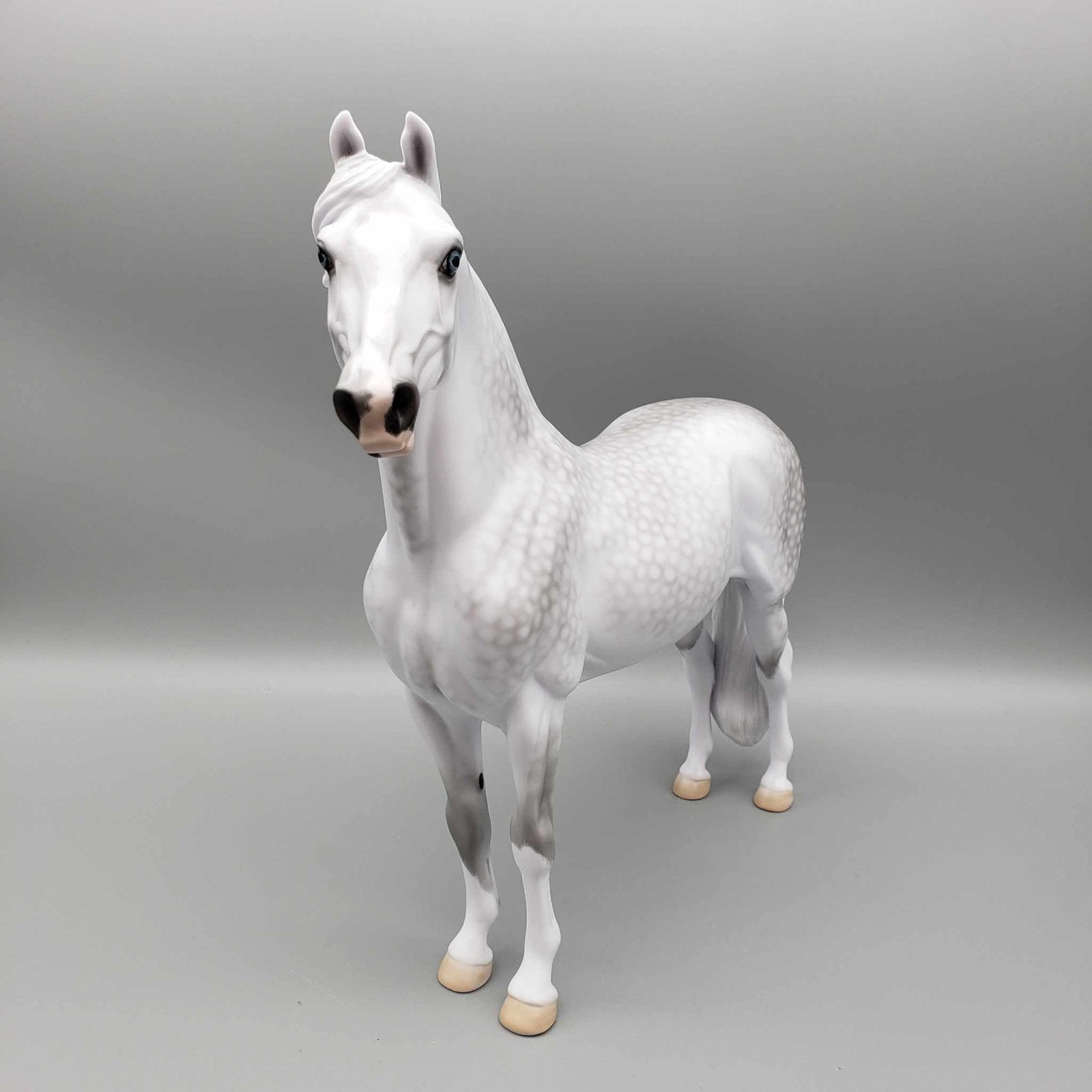 Snow Miser OOAK Dappled Gray Deco Cold Sensitive Morgan By Ellen Robbins Holiday Sale HS23