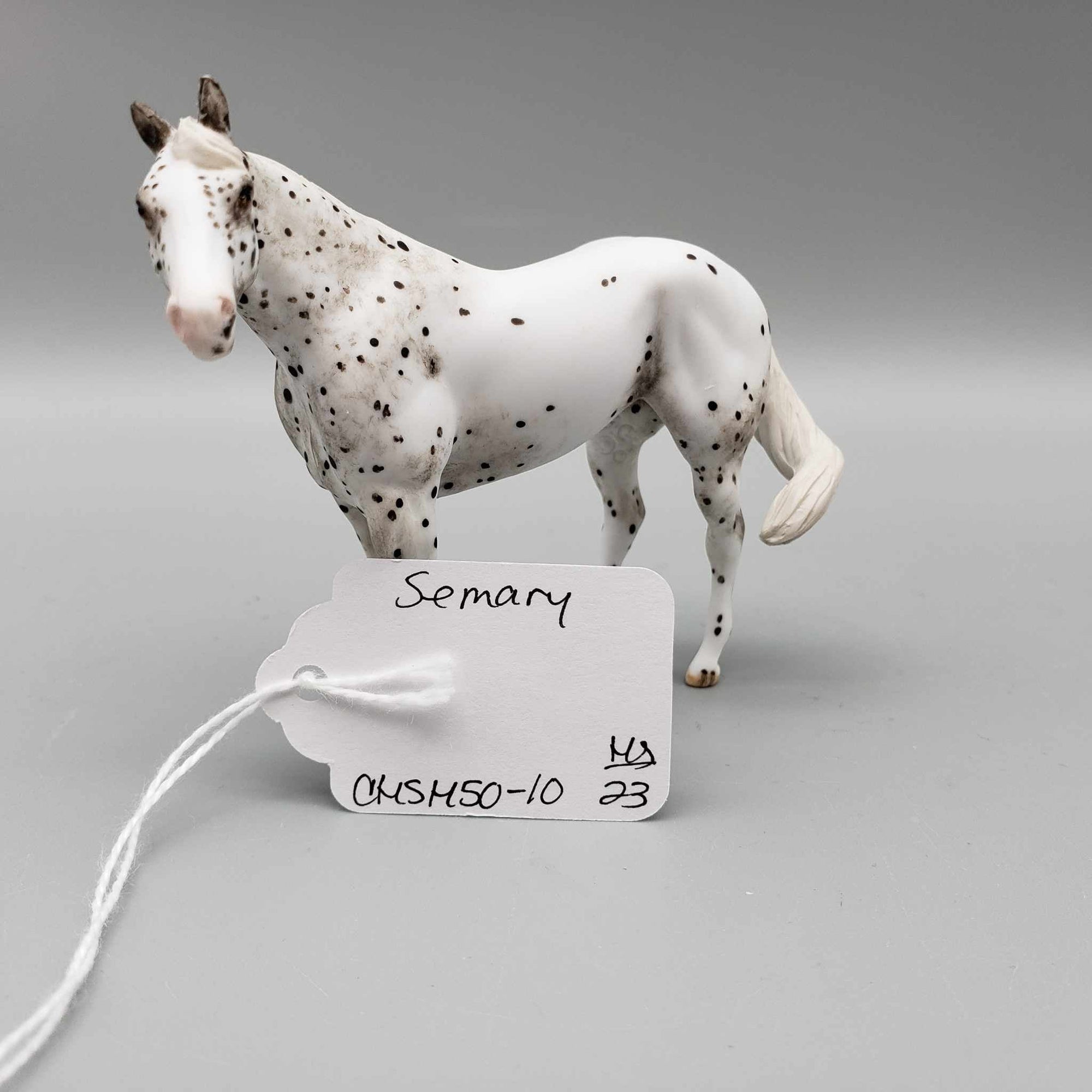 Semary OOAK Gray Leopard Appaloosa Custom Stock Chip By Andrea Thomason Holiday Sale HS23