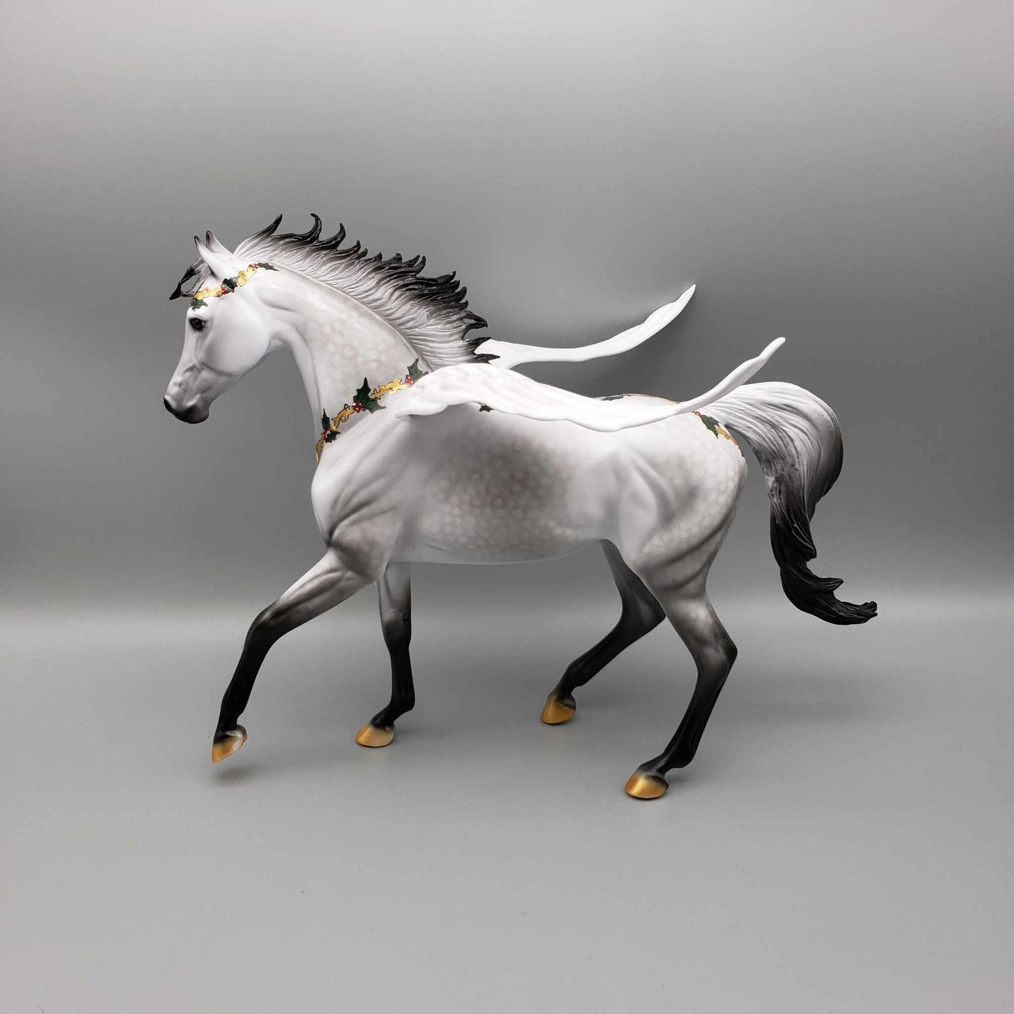 Angel Watching Over You OOAK Angel Wing Dappled Grey Arab Mare By Dawn Quick Holiday Best Offers 12/11/23