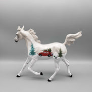 Holiday Love Bug OOAK Deco Yearling with Pillow By Dawn Quick Facebook Auction Holiday Sale HS23