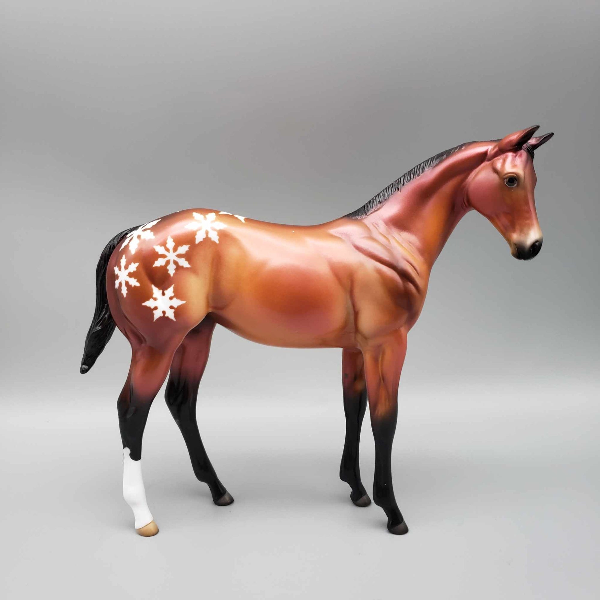 Cinnamon Snow OOAK Bay Deco Snowflake Appaloosa Weanling By  Angela Marleau Holiday Sale HS23