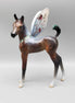 Always With You OOAK Bay Arab Fairy Foal with Iridescent Snow on Back and Wreath Around the Neck By Jess Hamill Holiday Best Offers 12/11/23