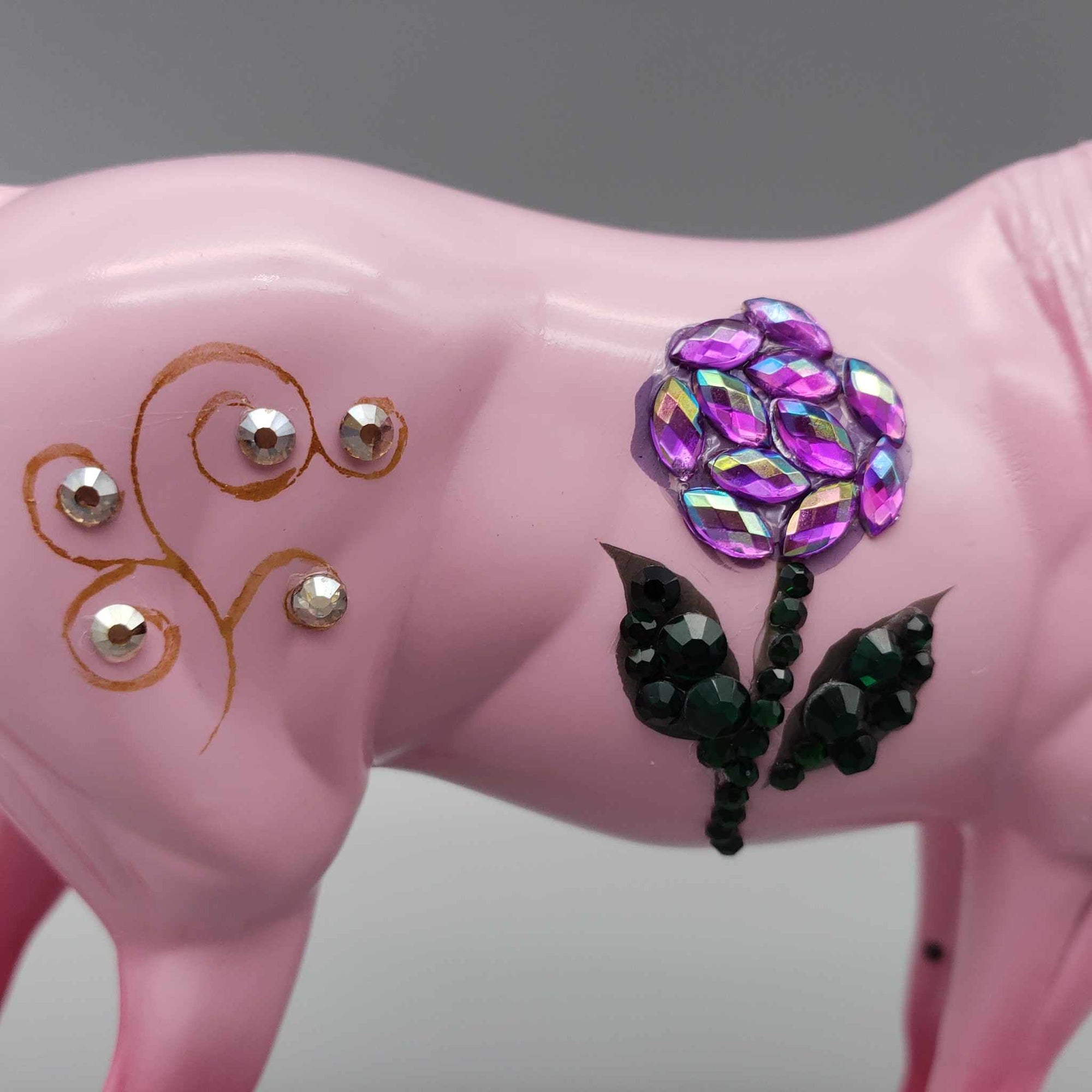 Posey Perfection OOAK Bling and Pink Arabian Pebble By Dawn Quick Holiday Sale HS23