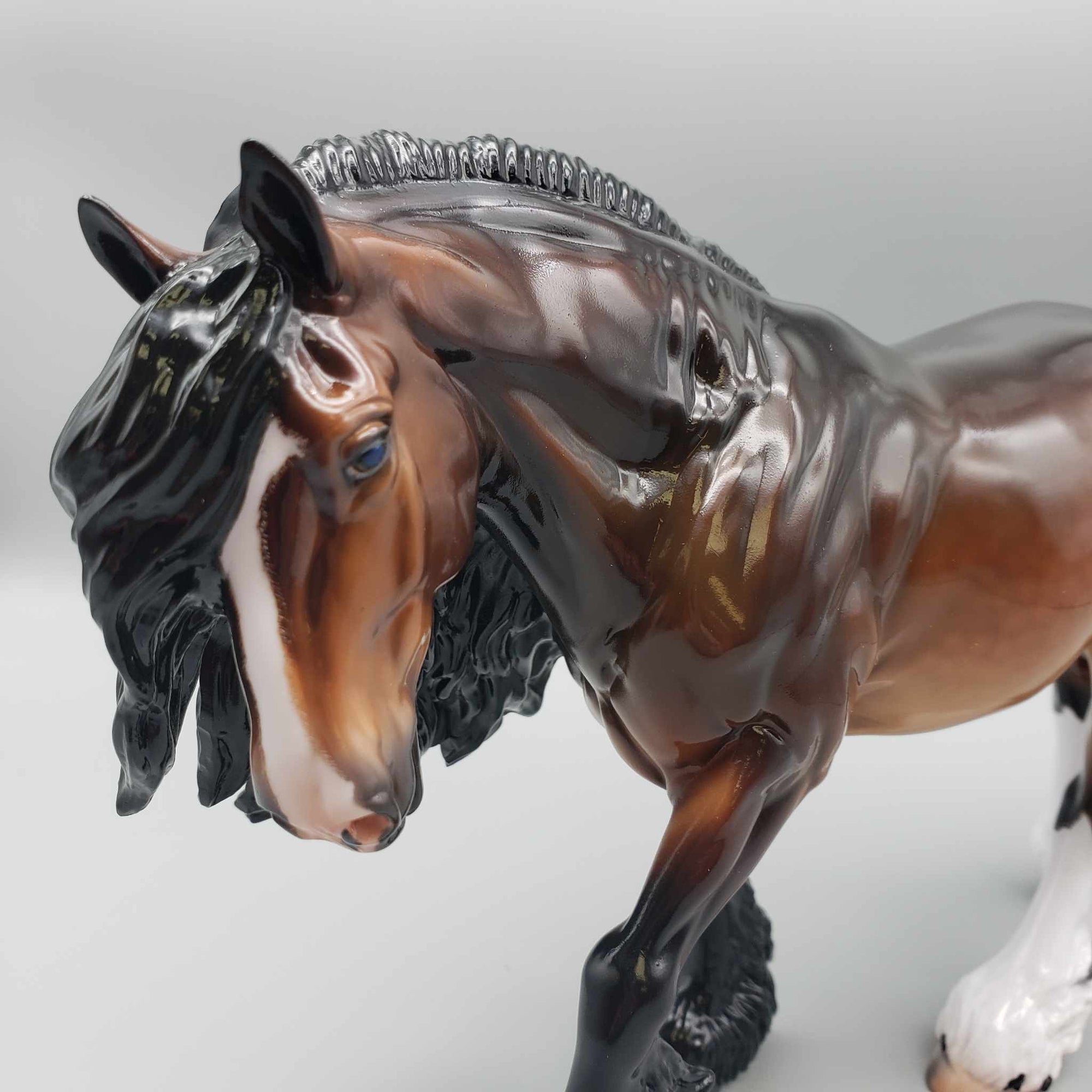 Maddox OOAK Dappled Bay Irish Cob By Caroline Boydston