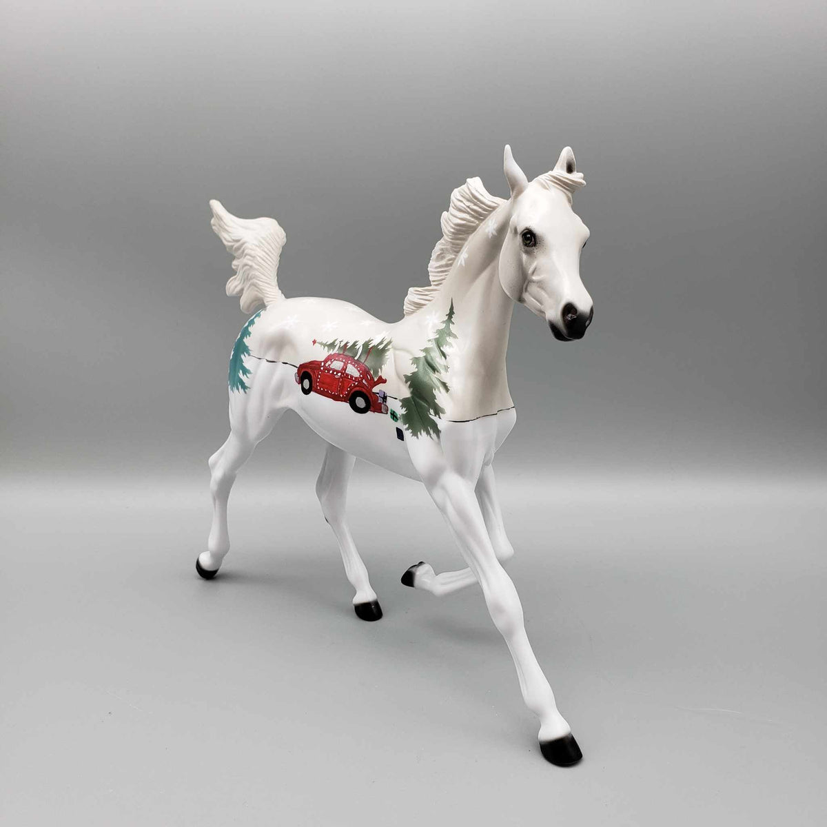 Holiday Love Bug OOAK Deco Yearling with Pillow By Dawn Quick Facebook Auction Holiday Sale HS23