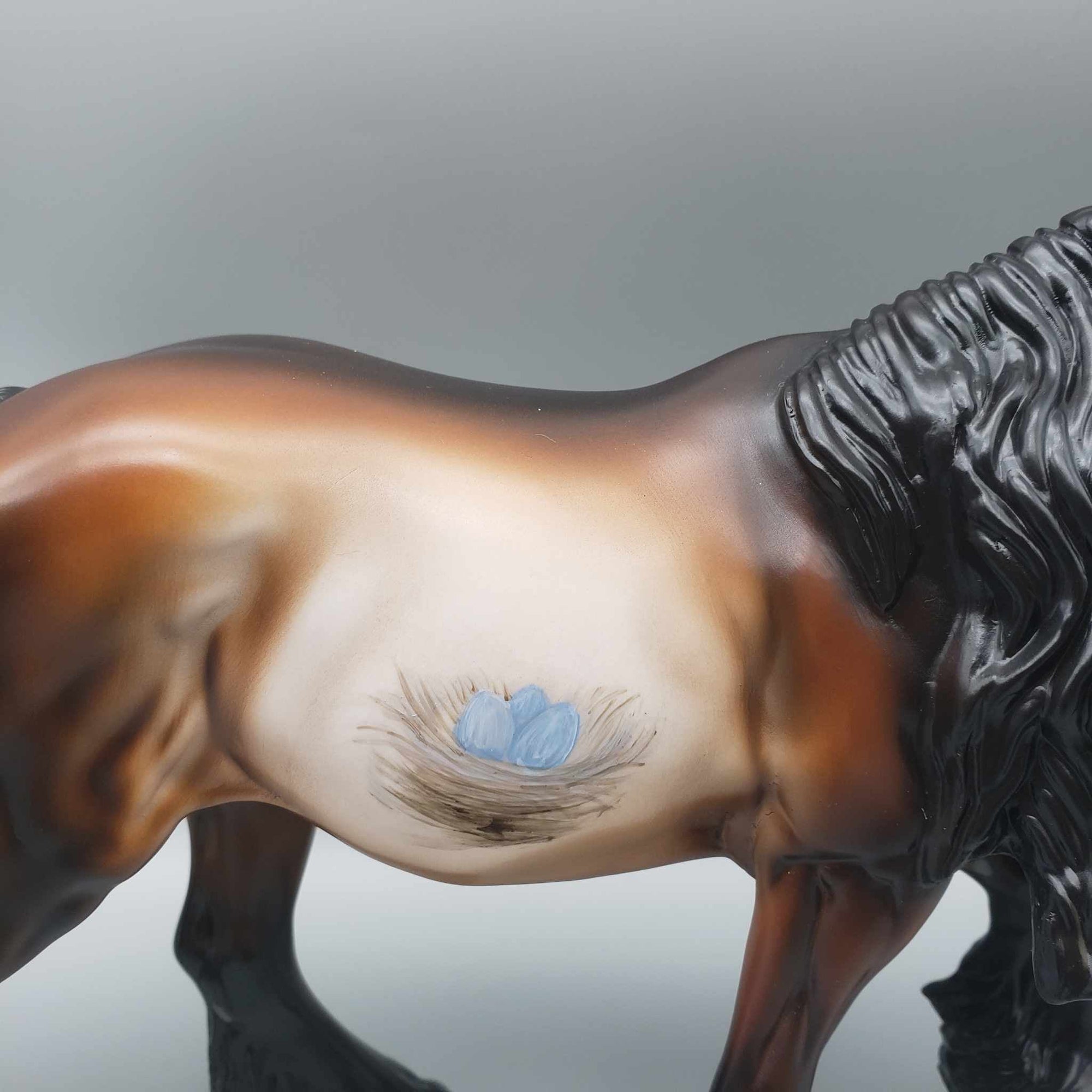 Togetherness  OOAK Bay Deco Cardinals / Nest Irish Cobb W/ Etched Star &amp; Snip By Angela Marleau Holiday Sale HS23