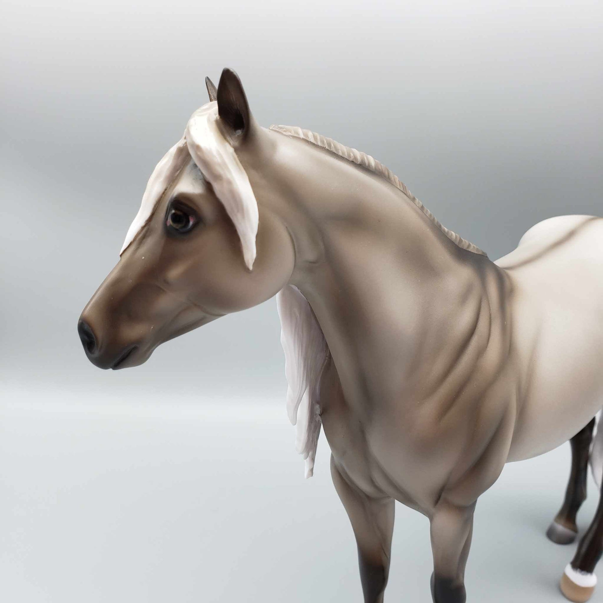 Silver Touch of Winter OOAK Silver Grulla ISH By Ashley Palmer Holiday Best Offers 12/11/23