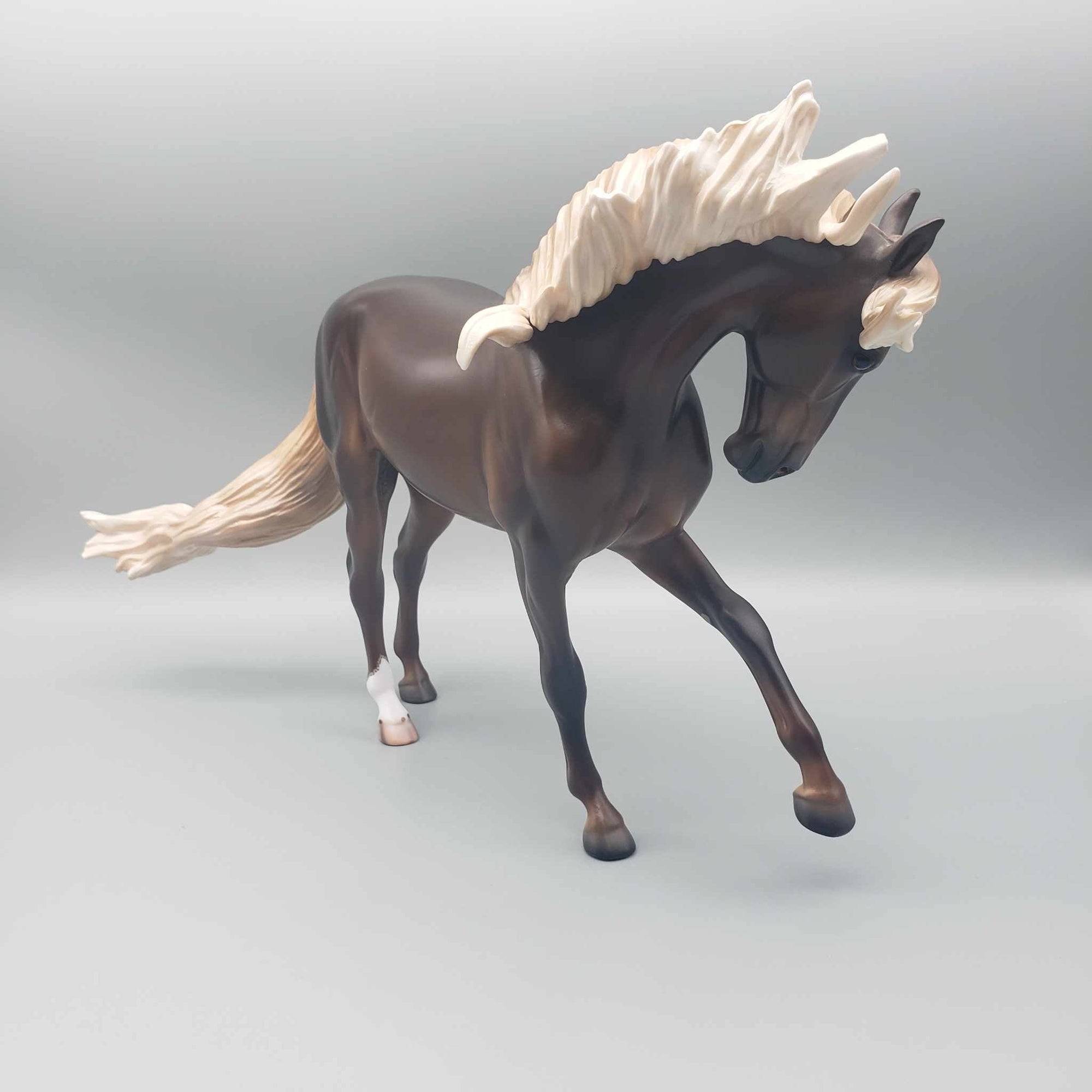 Starman OOAK Dappled Liver Chestnut Extreme Custom Andalusian  By Caroline Boydston Best Offer 11/27/23