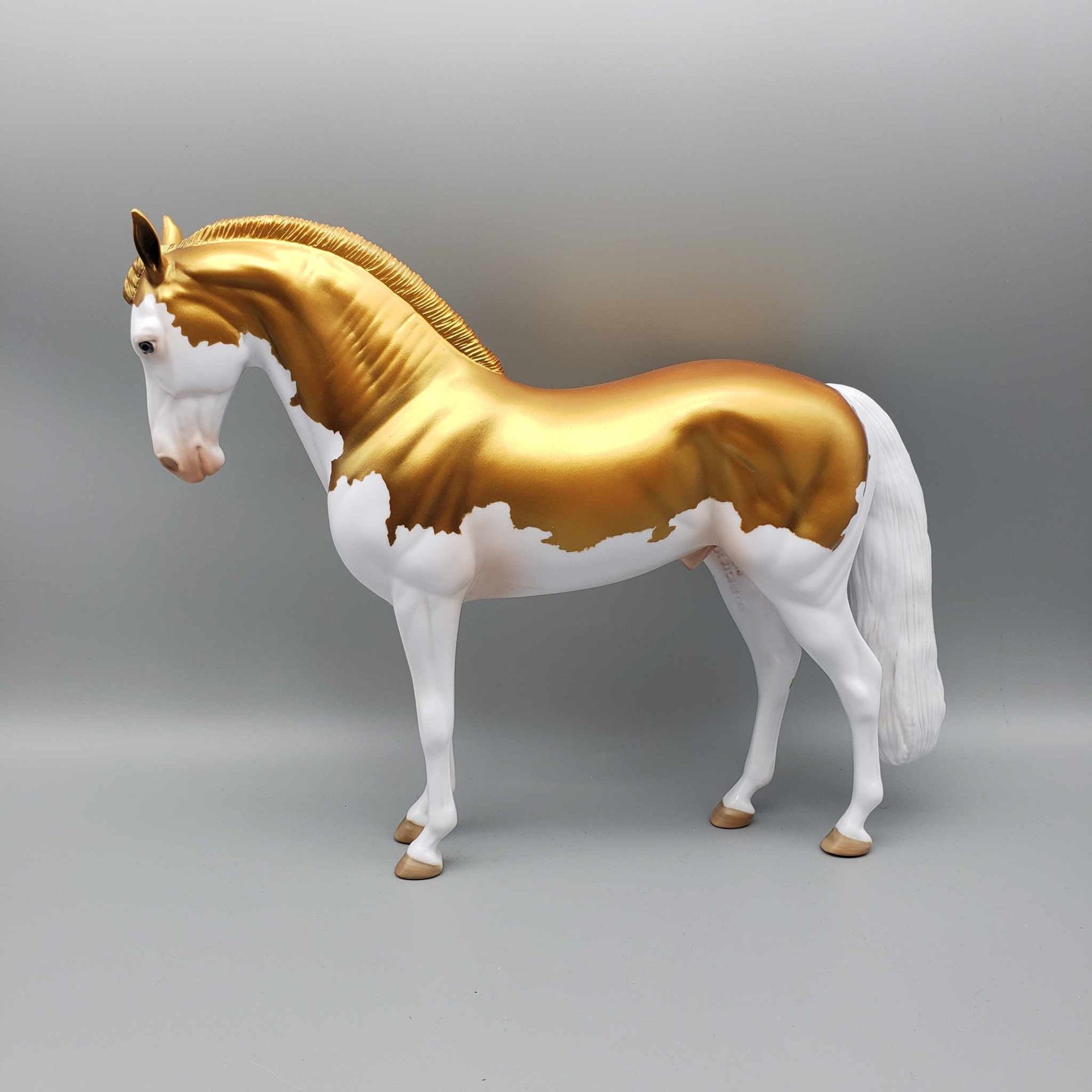 Golden Wishes OOAK Gold Deco Andalusian By Angela Marleau New Year Sales Collection NY23