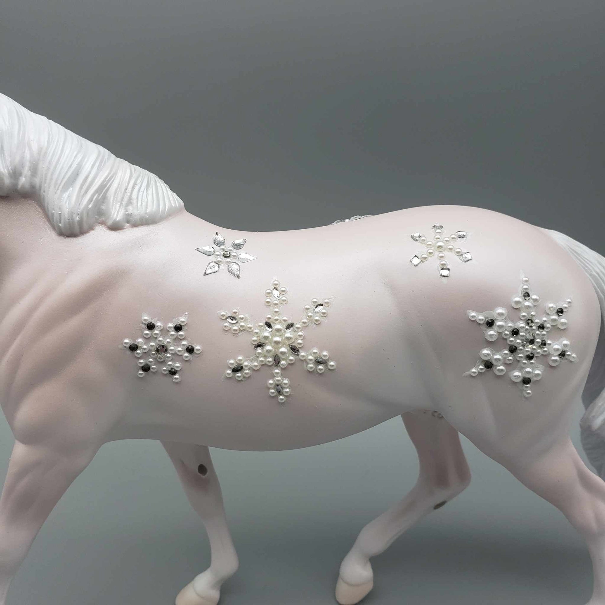 Season Sparkle OOAK Pink Bling Pony And Pillow Set By Jess Hamill Facebook Auction Holiday Sale HS23