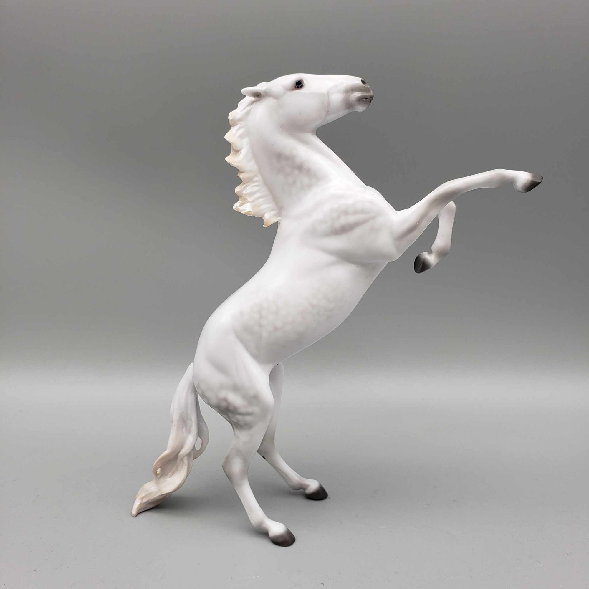 Frosty Wind OOAK Dappled Grey Rearing Pebble By Ellen Robbins Holiday Sale HS23