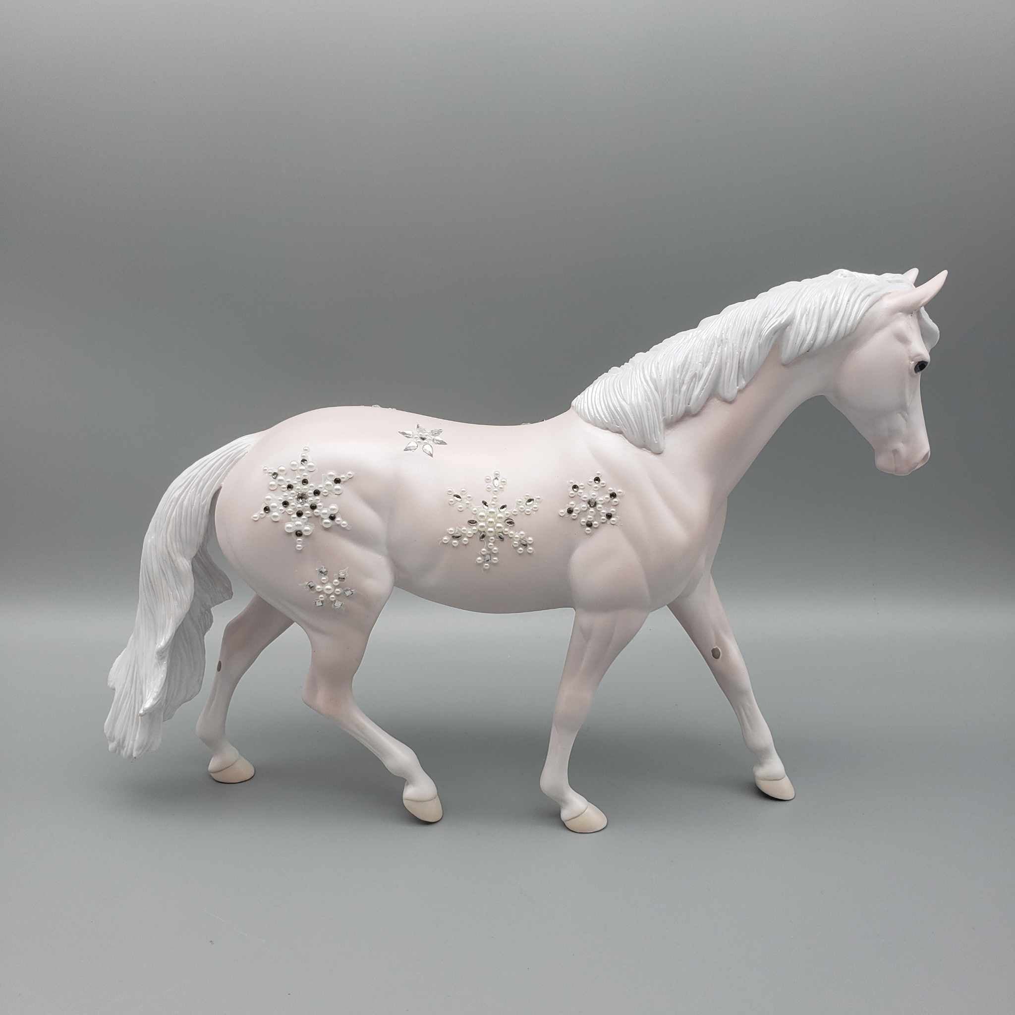 Season Sparkle OOAK Pink Bling Pony And Pillow Set By Jess Hamill Facebook Auction Holiday Sale HS23